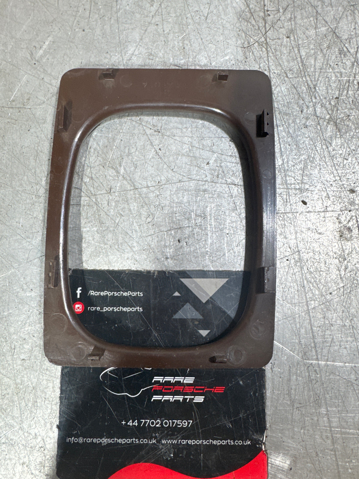 Porsche 924/944 (early 944) gear lever boot console trim brown 477857975 used