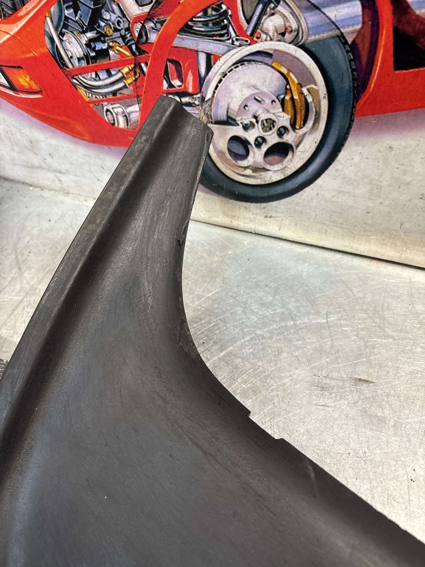 Porsche 944 rear center spoiler, used 93751255500