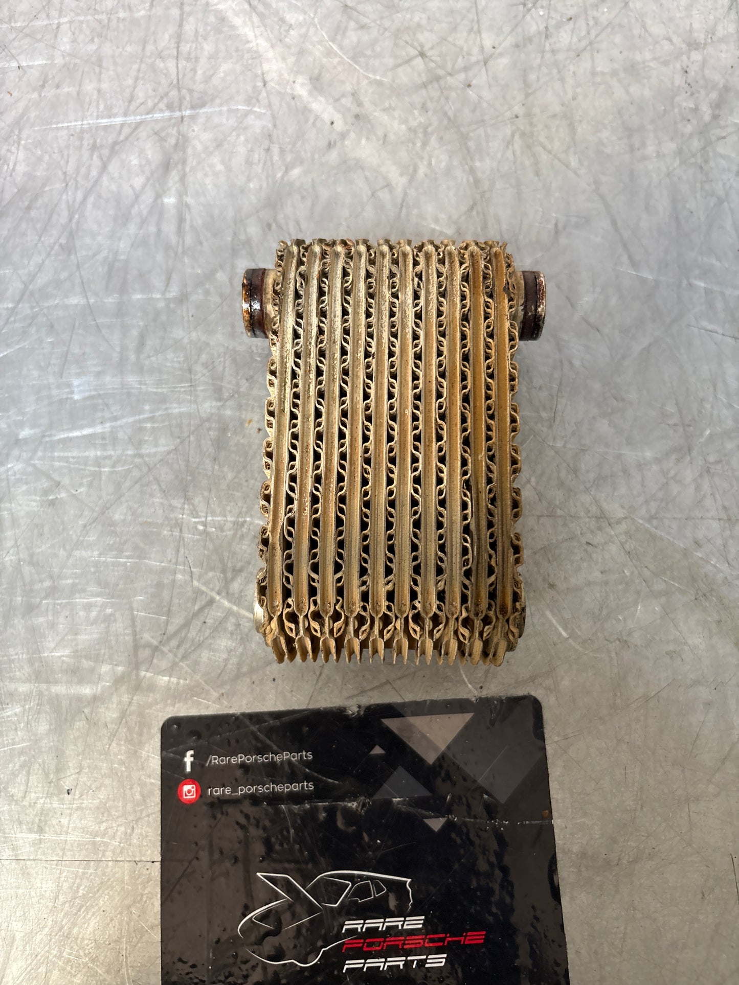 Porsche 924S 944 oil-water radiator, oil cooler, heat exchanger 94410716501 used