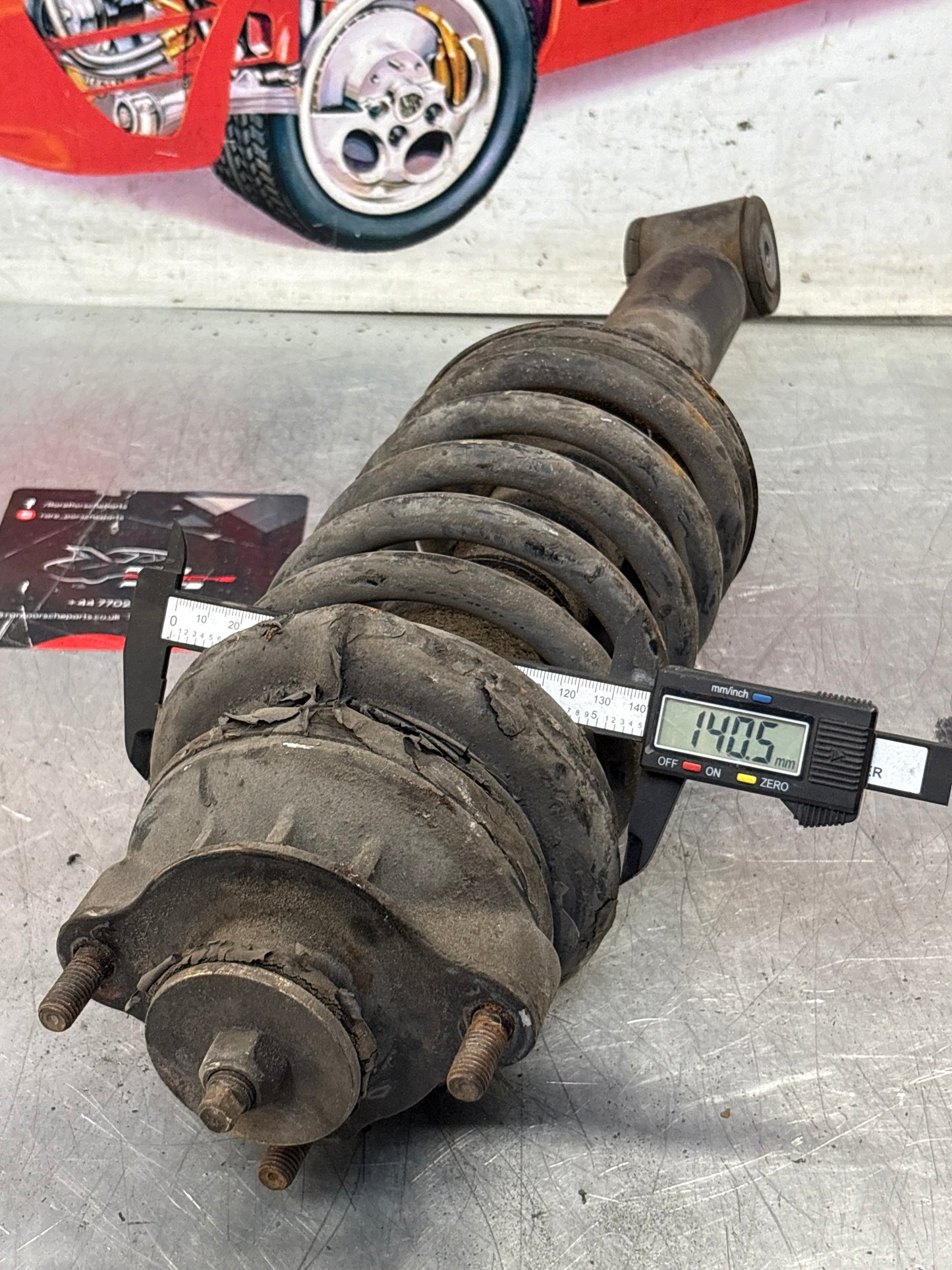 Porsche 928 front shock absorber, used 92834305504