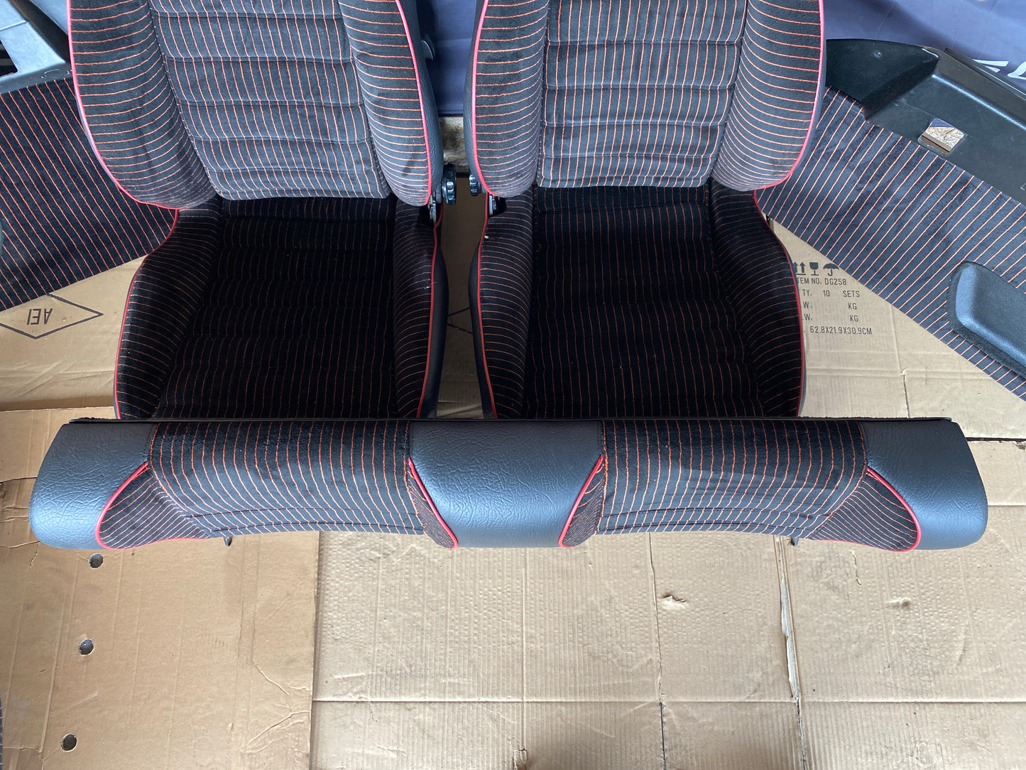 Porsche 924 Carrera GT Seat set with door cards, refurbished