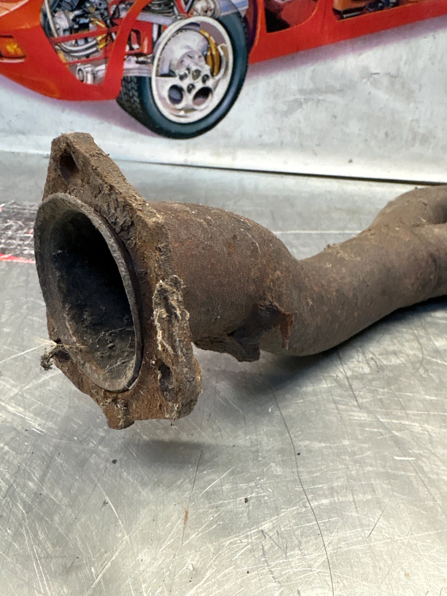 Porsche 924 exhaust pipe, used LHD only! 477253101H