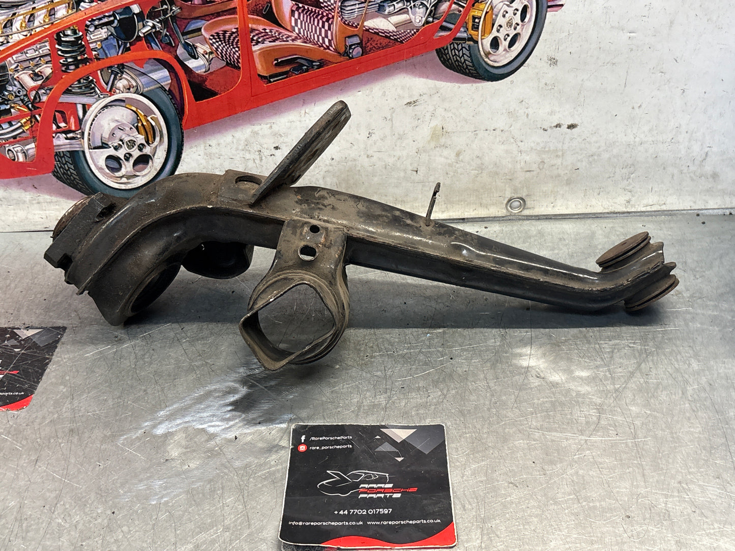 Porsche 924 944  -85.5 Rear right trailing arm,  used 94433102200