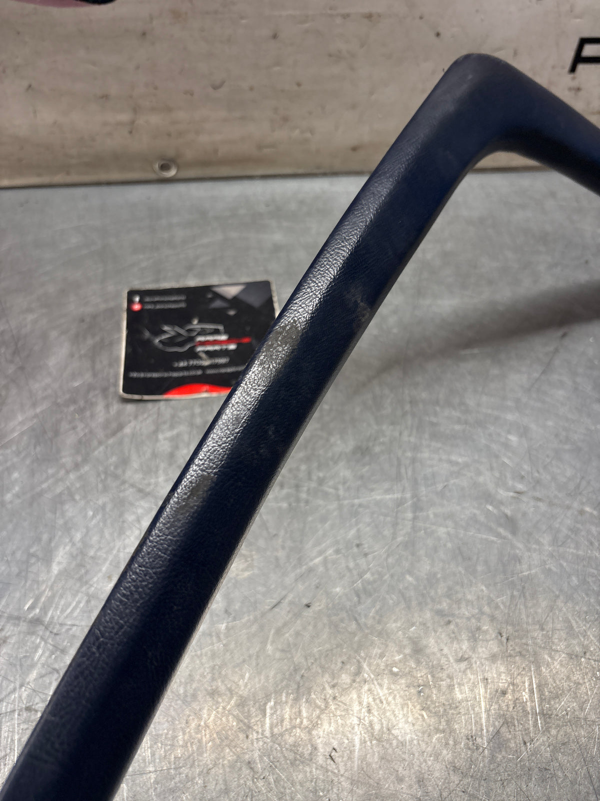 Porsche 928 right, off side door upper frame surround trim, marine blue 92855502602, used