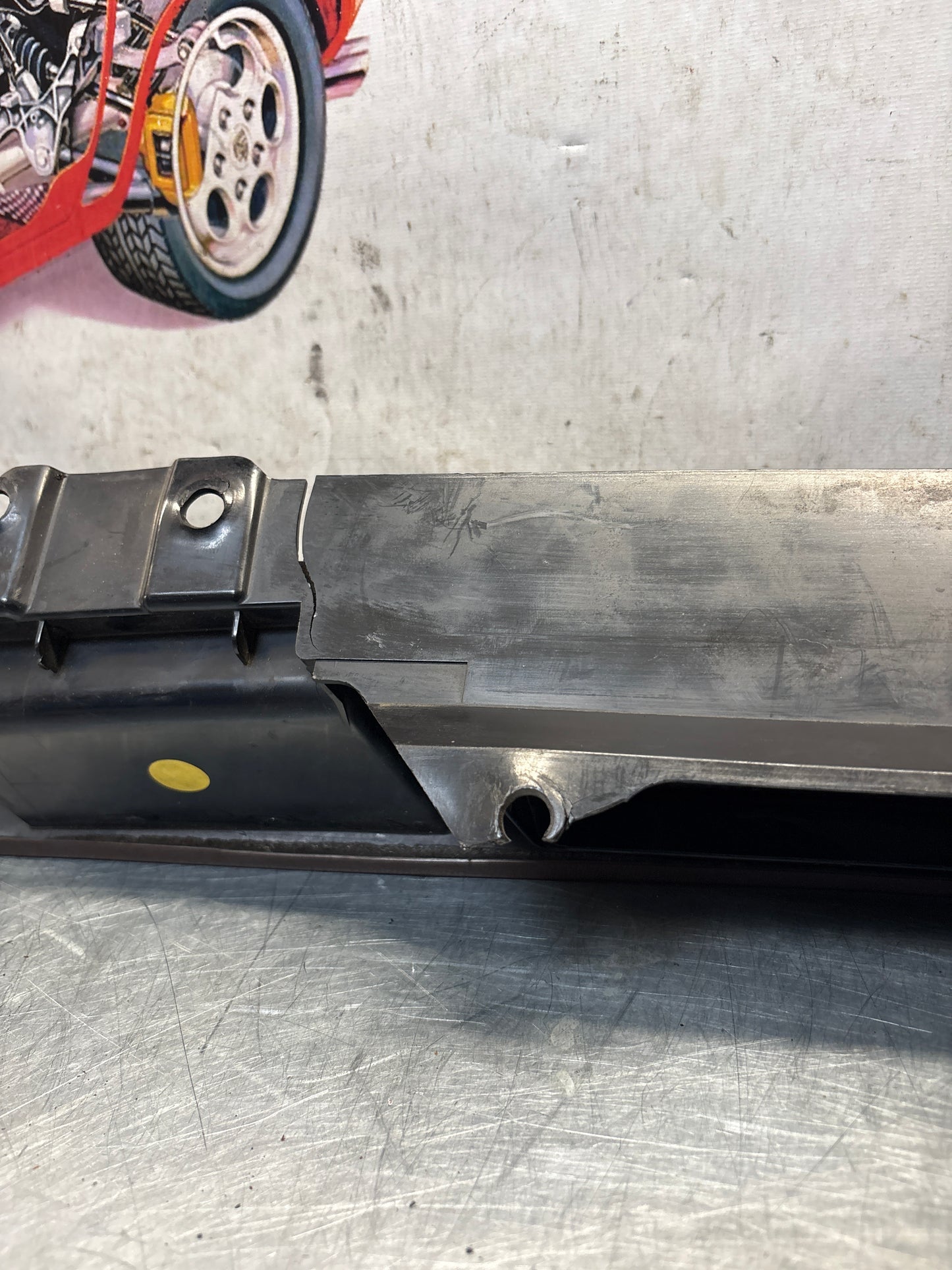 Porsche 928 burgundy door armrest, left, off side, 92855510103, used