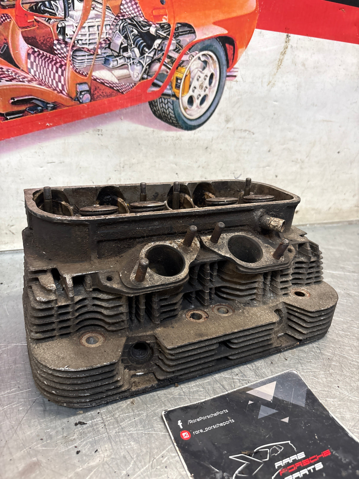 Porsche 914, cylinder head, right side, used 021101371J