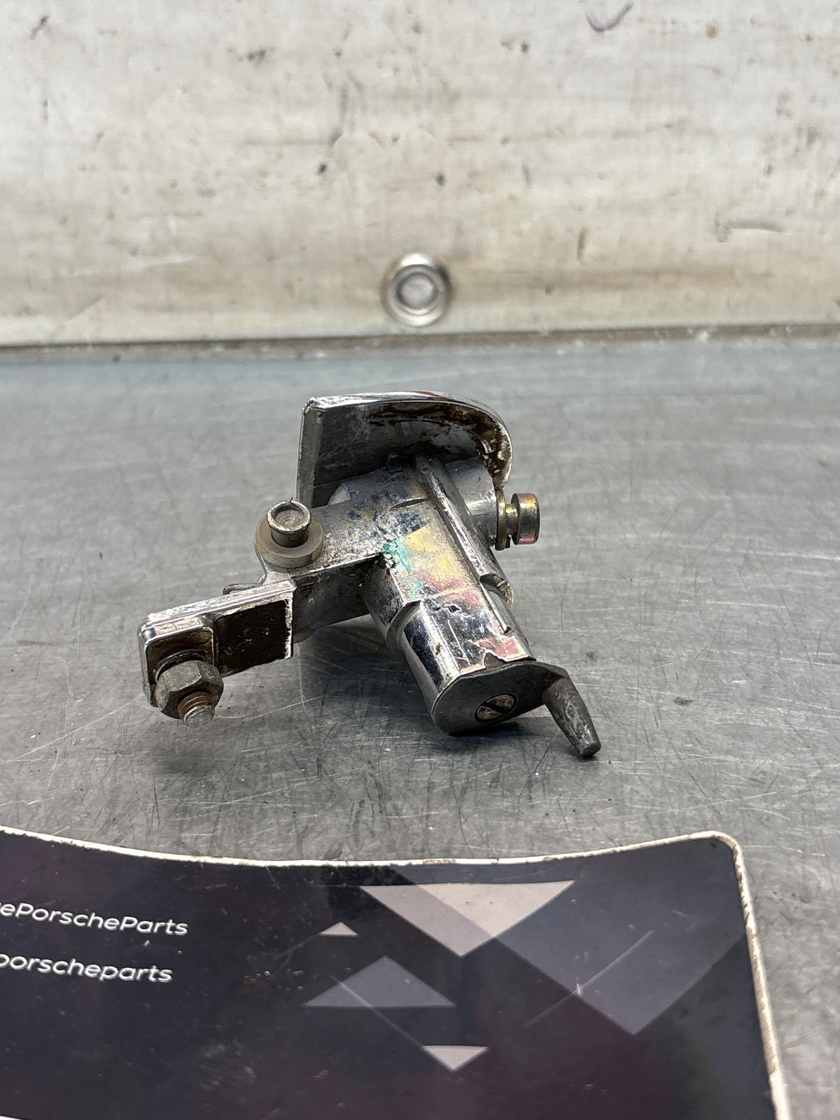 Porsche 914 right door handle, used 91453106210