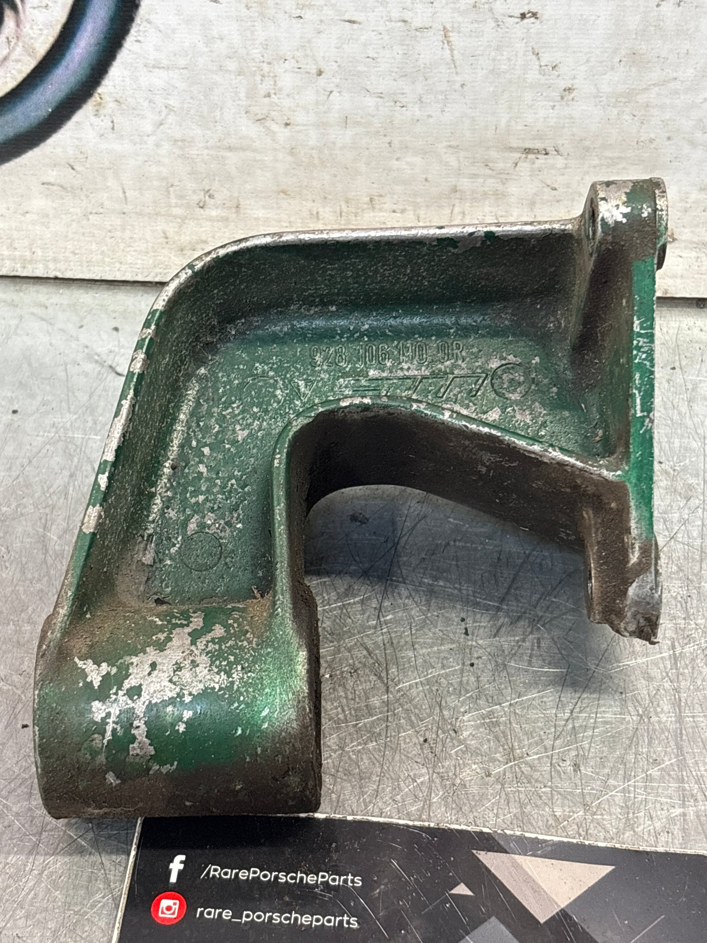 Porsche 928 engine cooling fan bracket, used 9281061100R