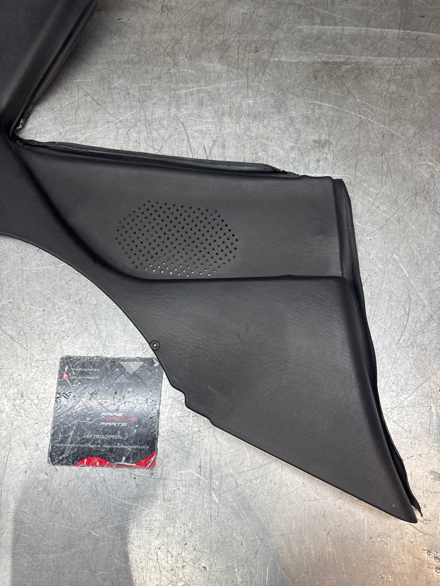 Porsche 944 924 black rear interior C Post trims/cards. Quarter panel trim used 94455502101 94455502201