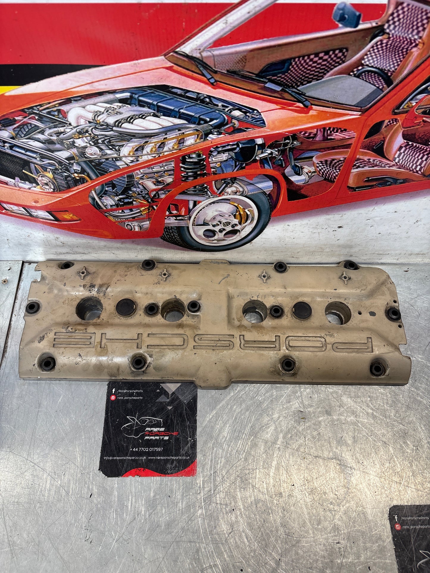 Porsche 928 / 944S/S2 Engine Cylinder Head Valve Cover, used 92810446107