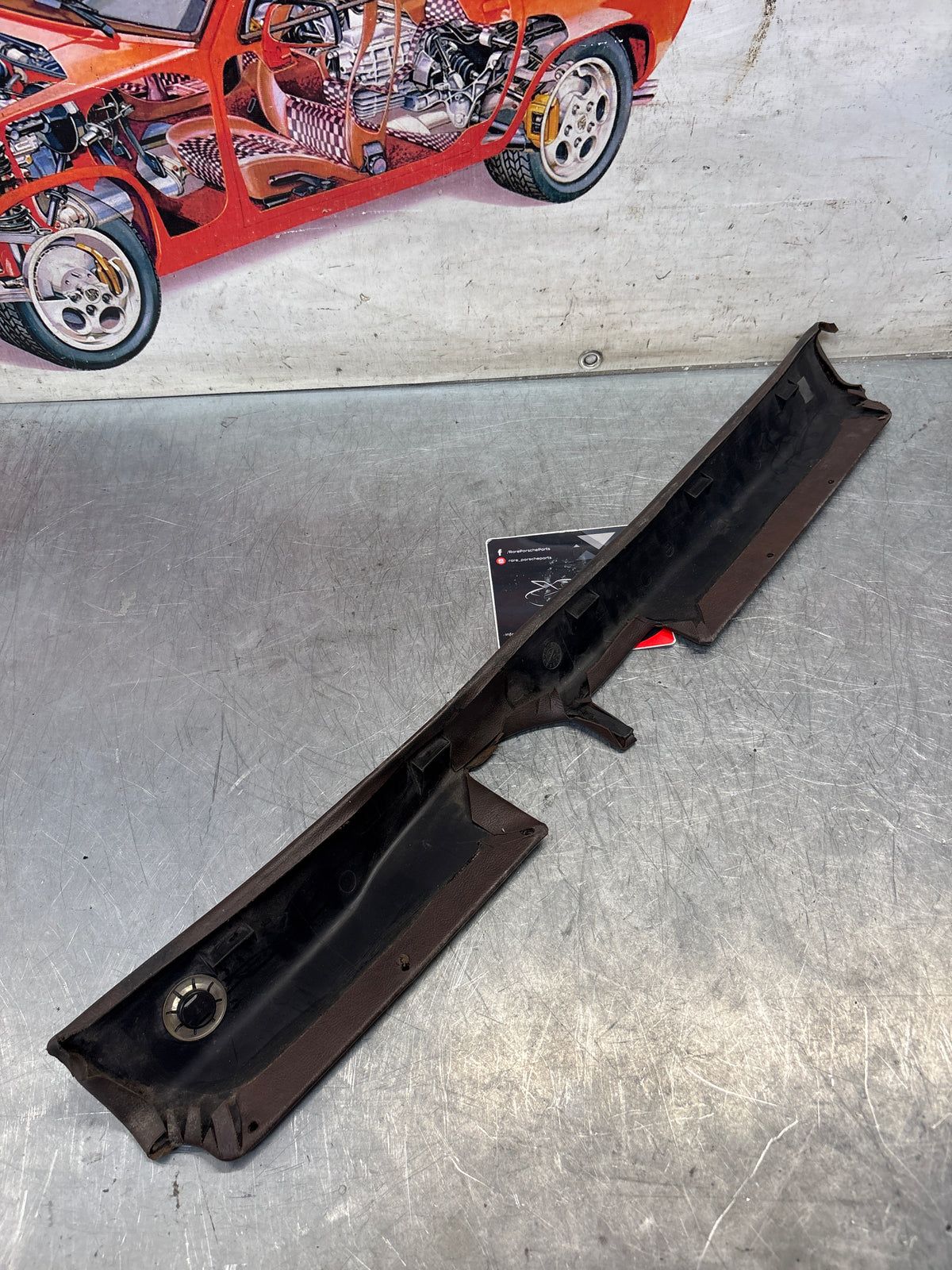 Porsche 928 tailgate interior trim, used, brown 92855504705