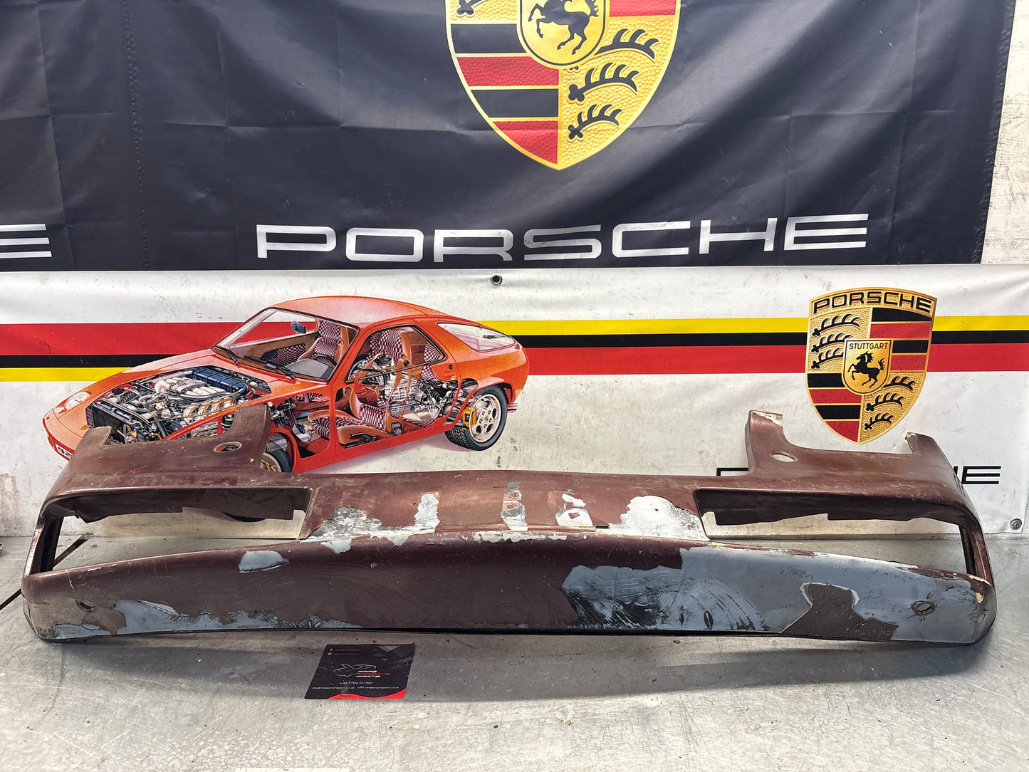 Porsche 928 front bumper cover panel, used 92850501306