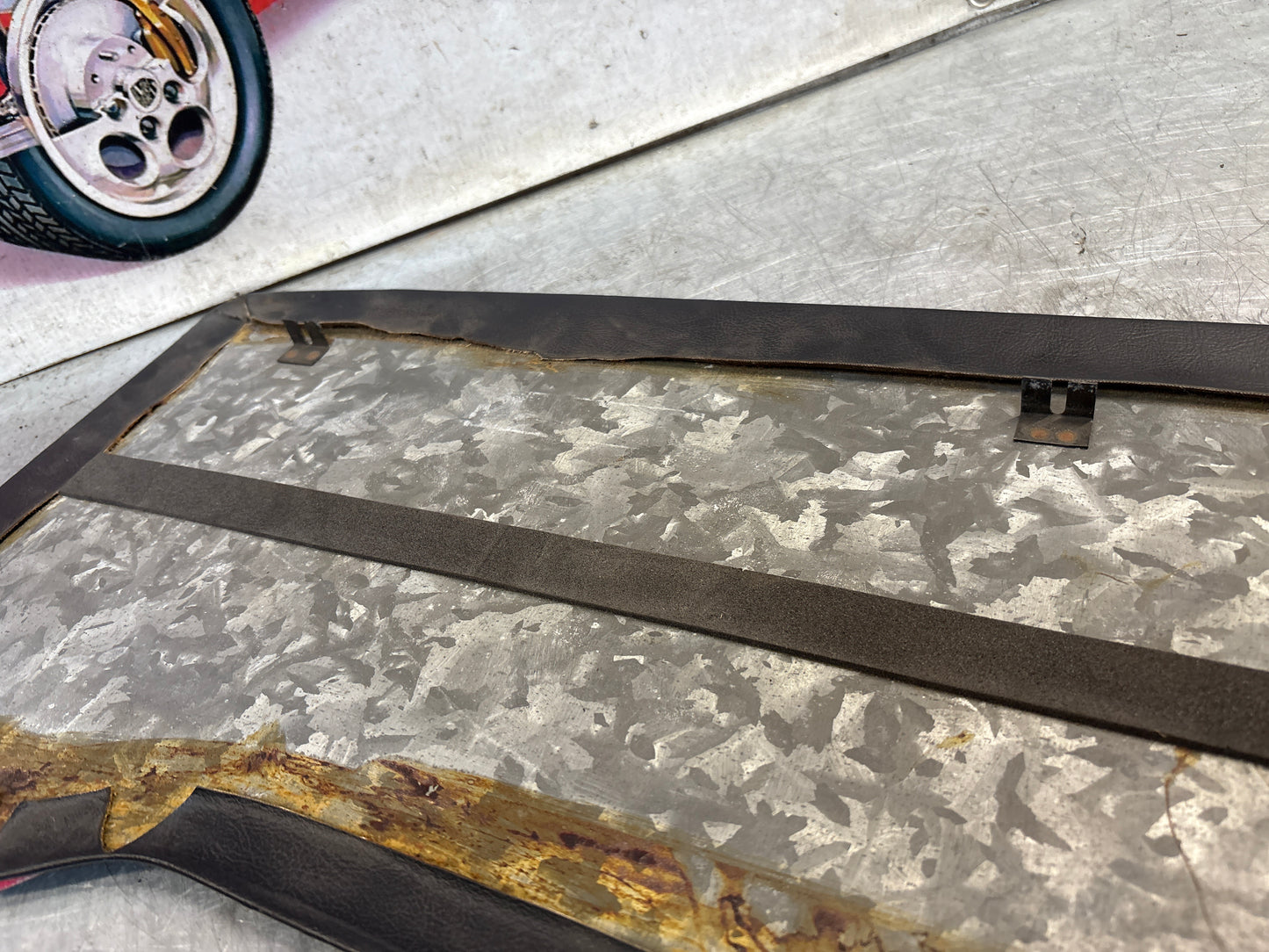 Porsche 928 sun roof headliner trim, black, used 92856406950KZ2