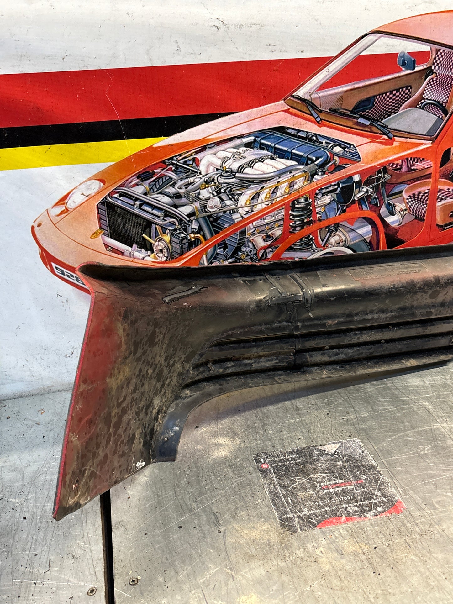 Porsche 924 Zender spoiler set, used