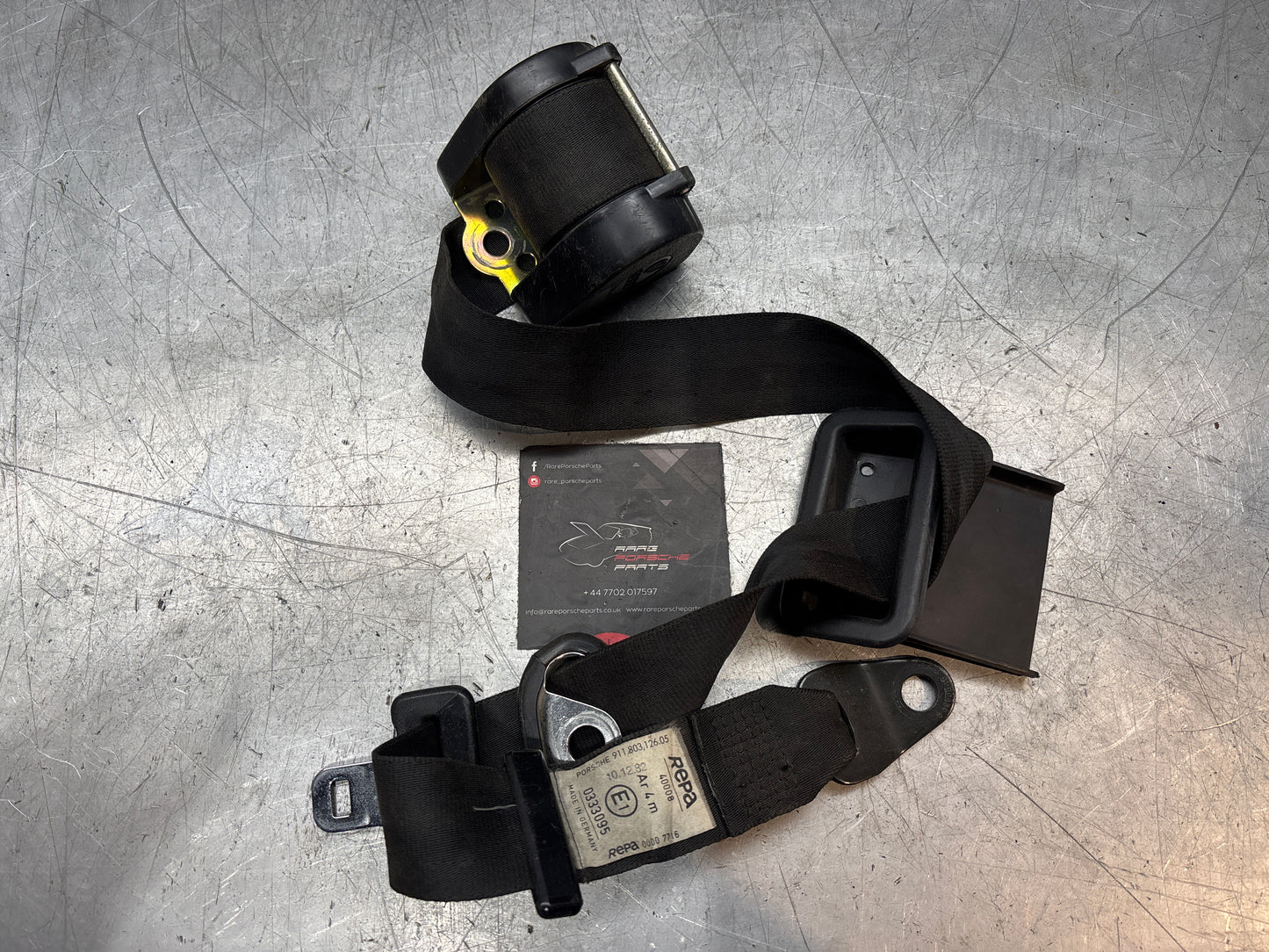Porsche 928 911 G front right O/S seat belt, 91180312605 used