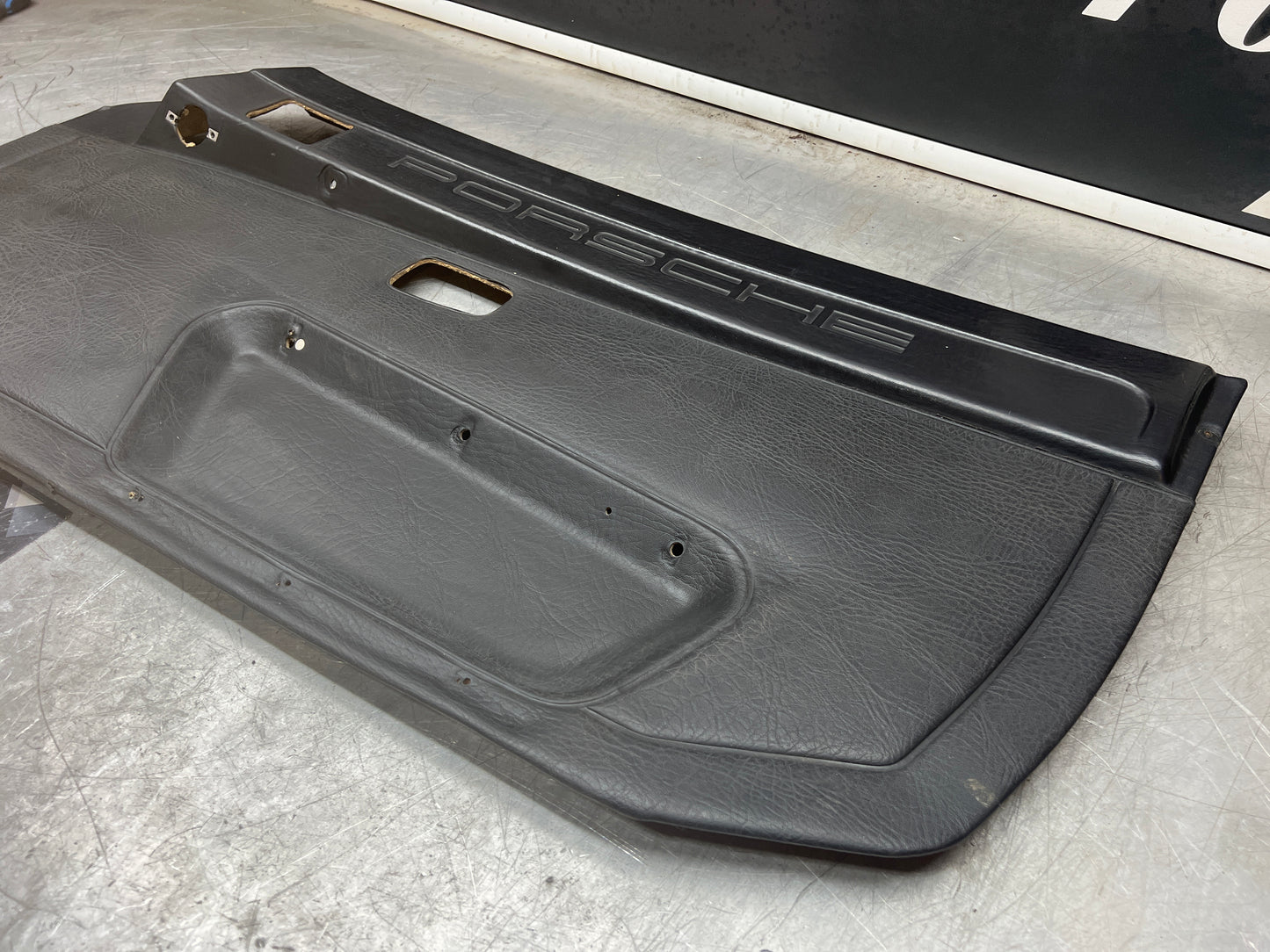 Porsche 924/944 early Porsche scripted door card used good condition right side, Rhd, 478867012