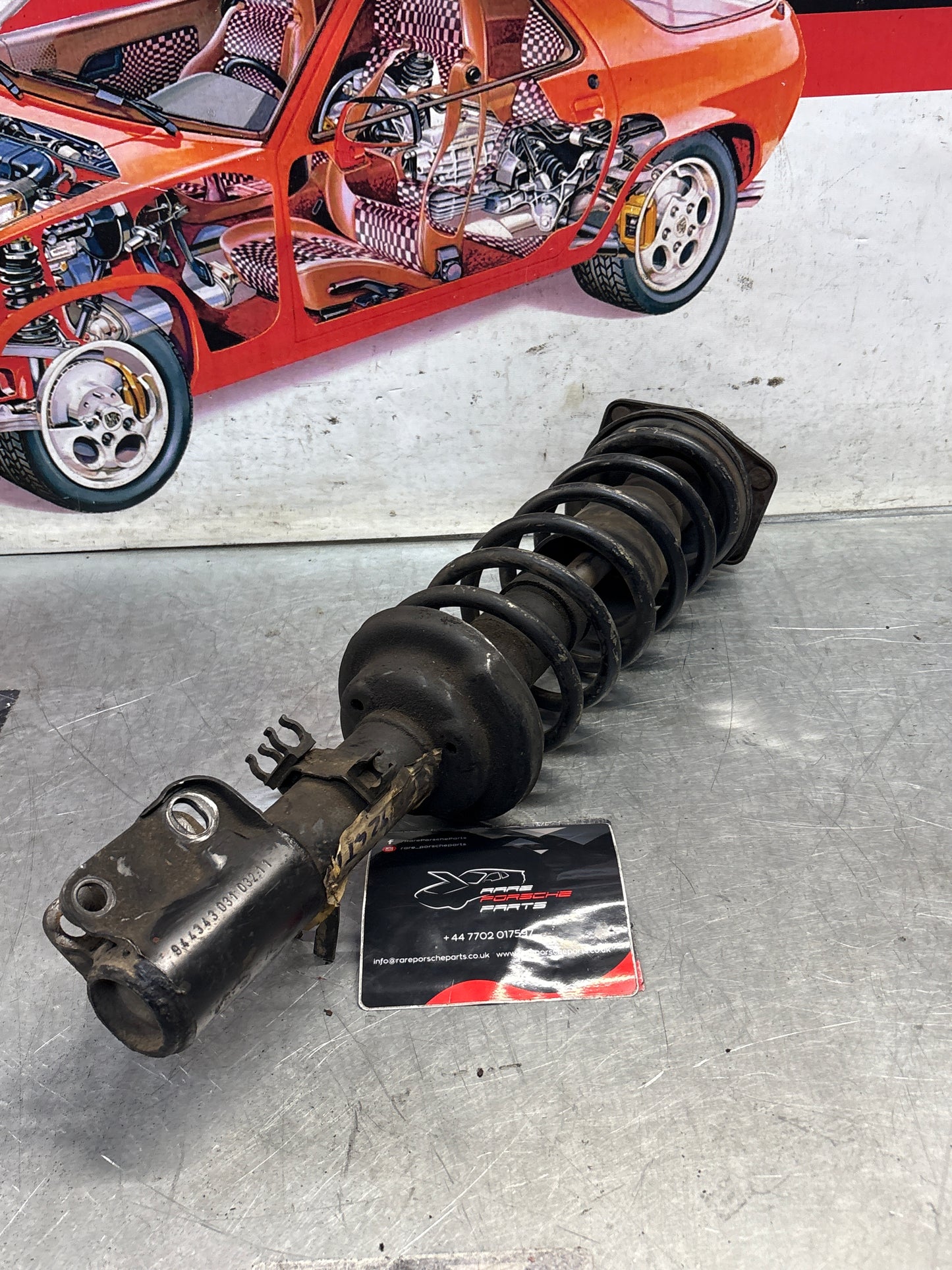 Porsche 924 Turbo / early 944 front shock absorber, used 94434303103211
