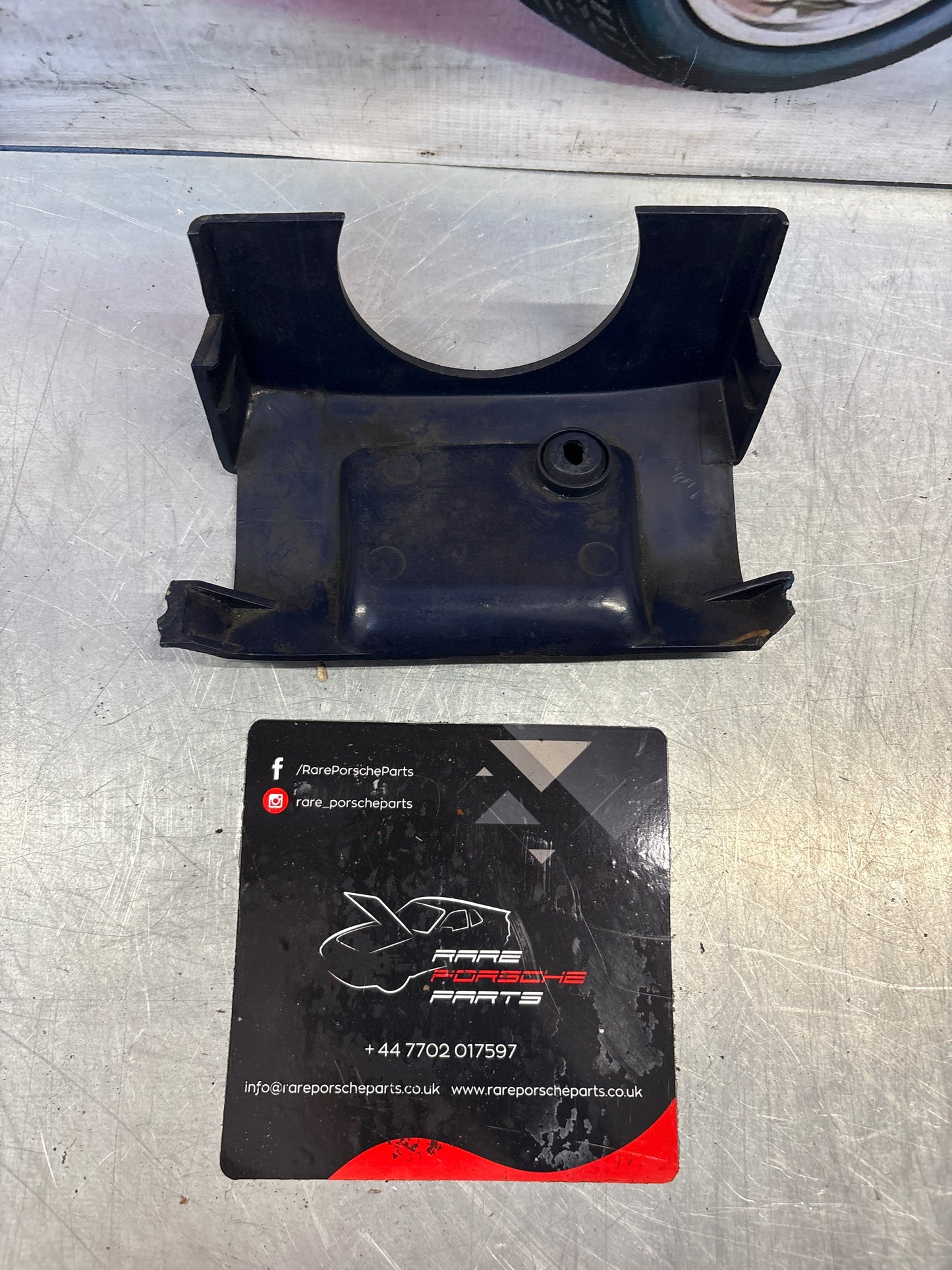 Porsche 928 Steering Column Cover dark blue 92855213503, for spares or repair
