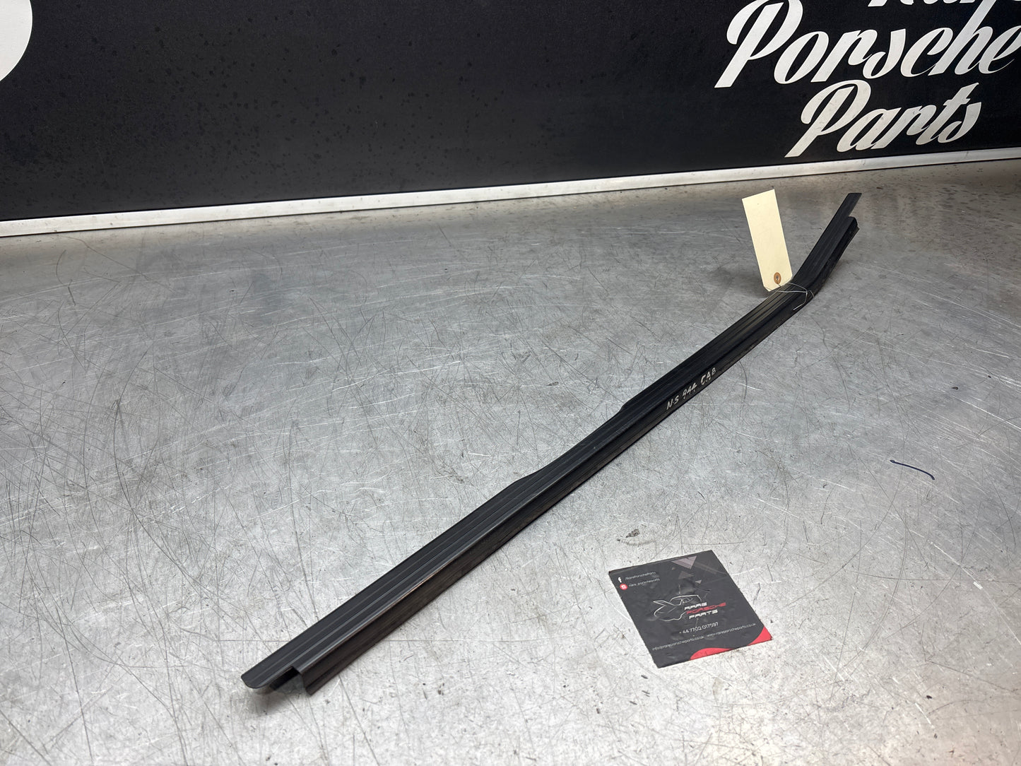 Porsche 944 convertible, cabrio left sill trim, scuff plate used 94455112100 no cracks