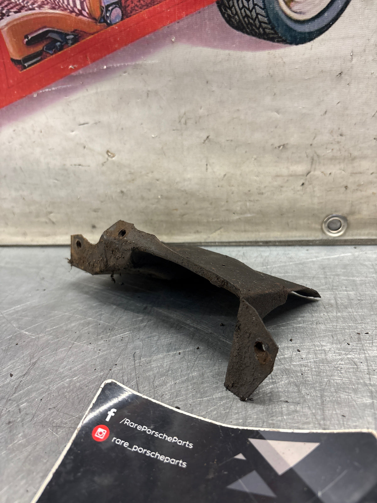 Porsche 914 air duct plate, used 022119362