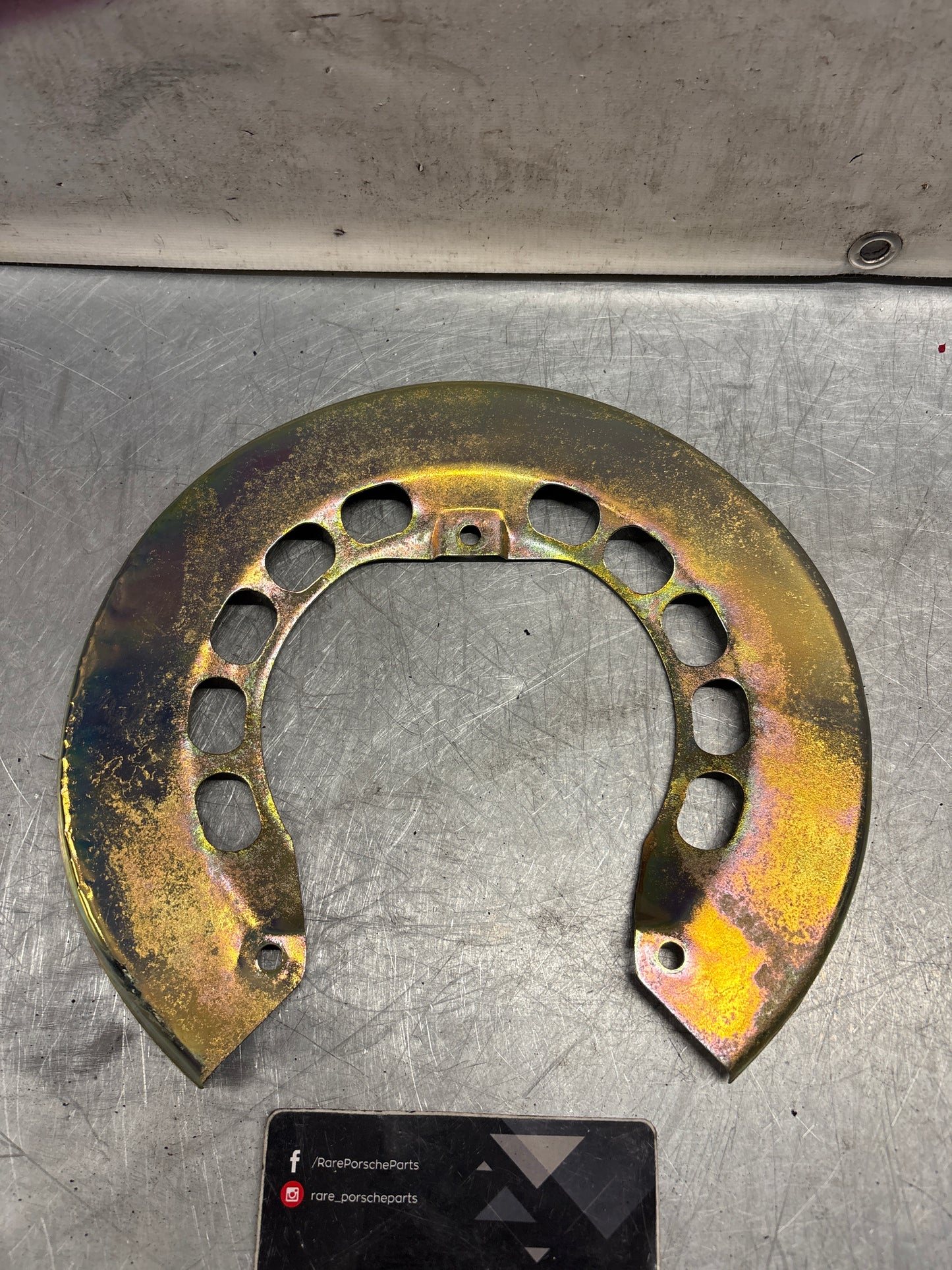 Porsche 911 brake protective plate, refurbished, 91135280120