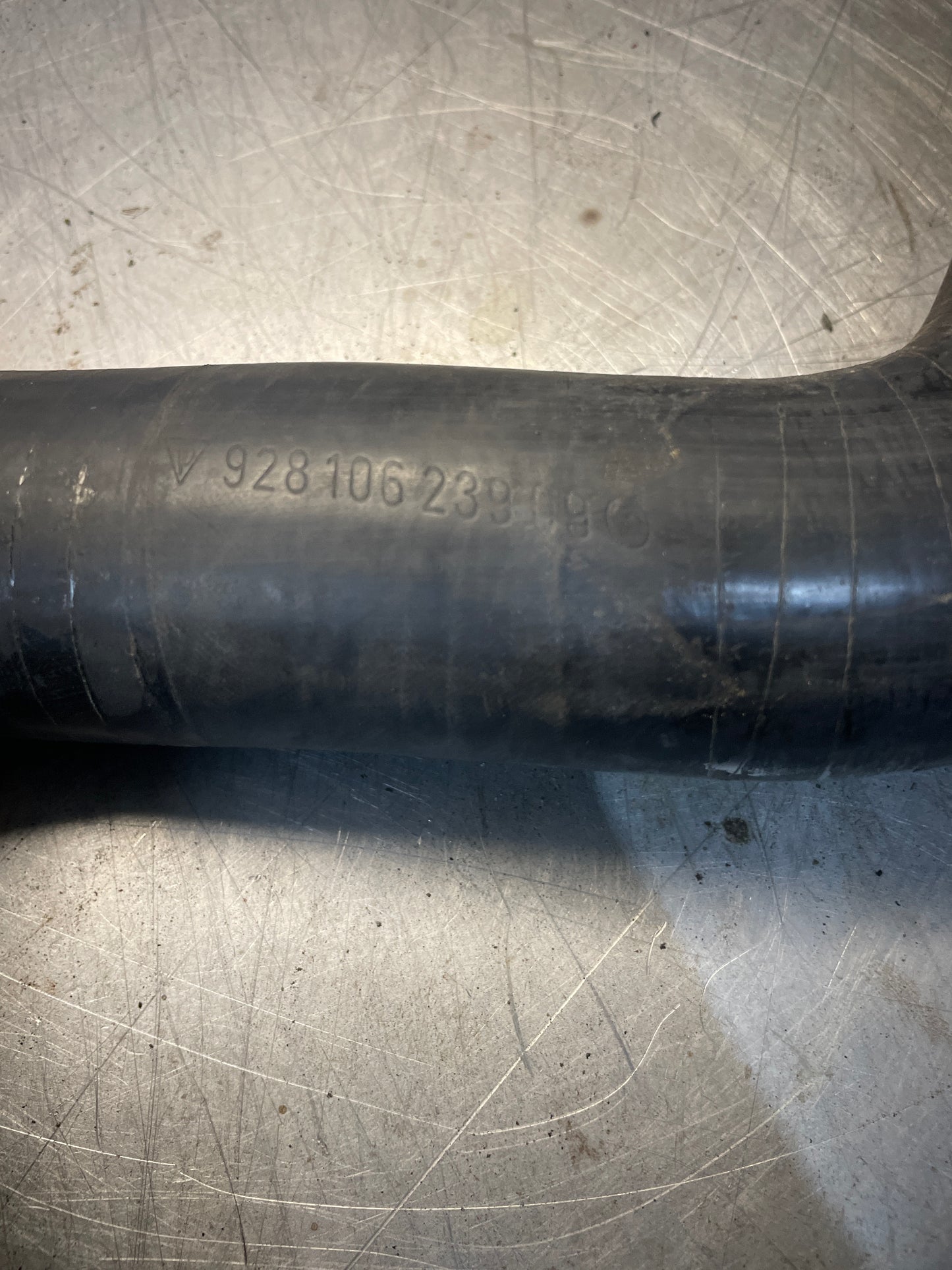 Porsche 928 radiator water hose, used 92810623909