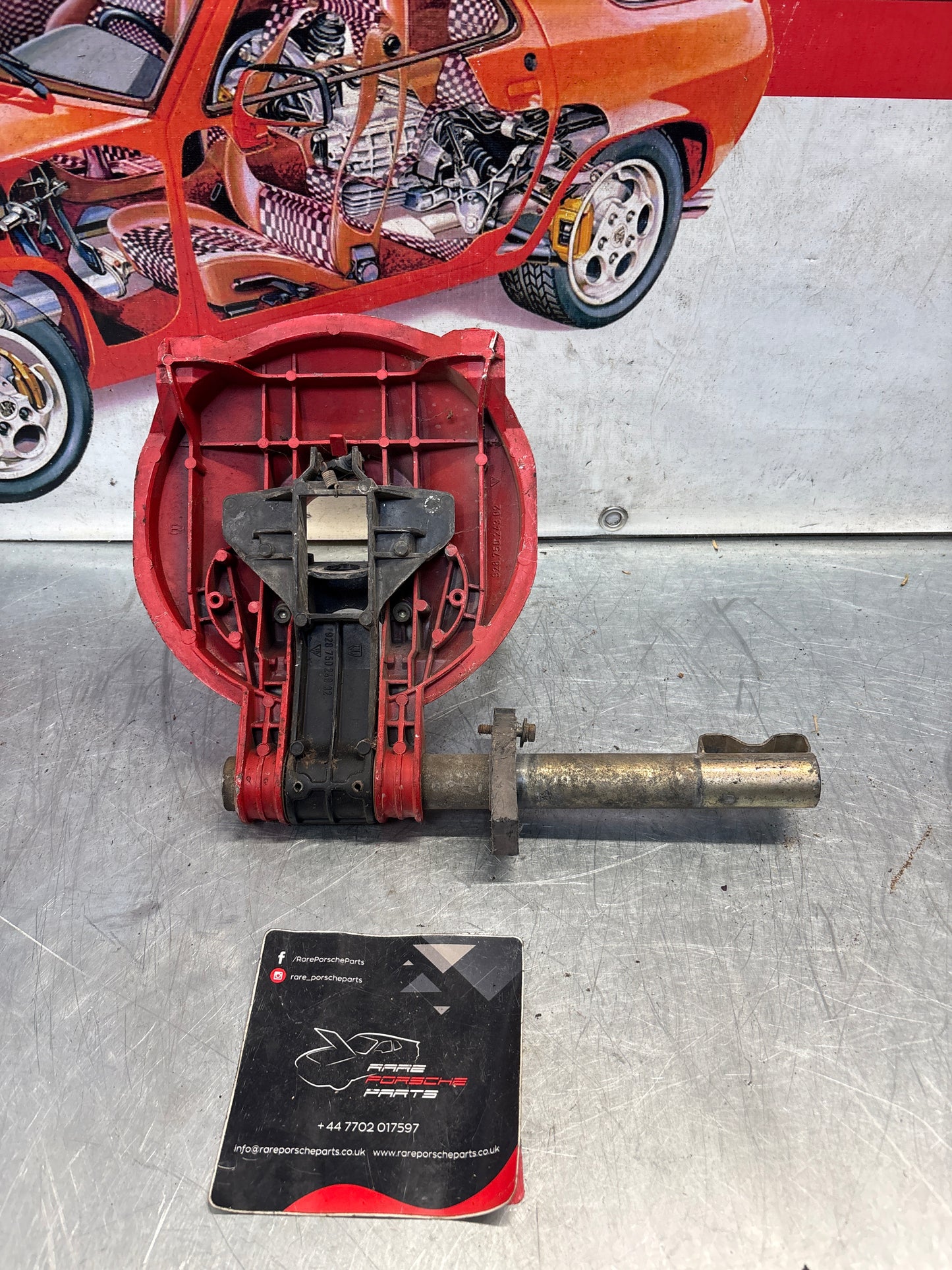 Porsche 928 right headlight swivel frame 92875024902 92875024302 used