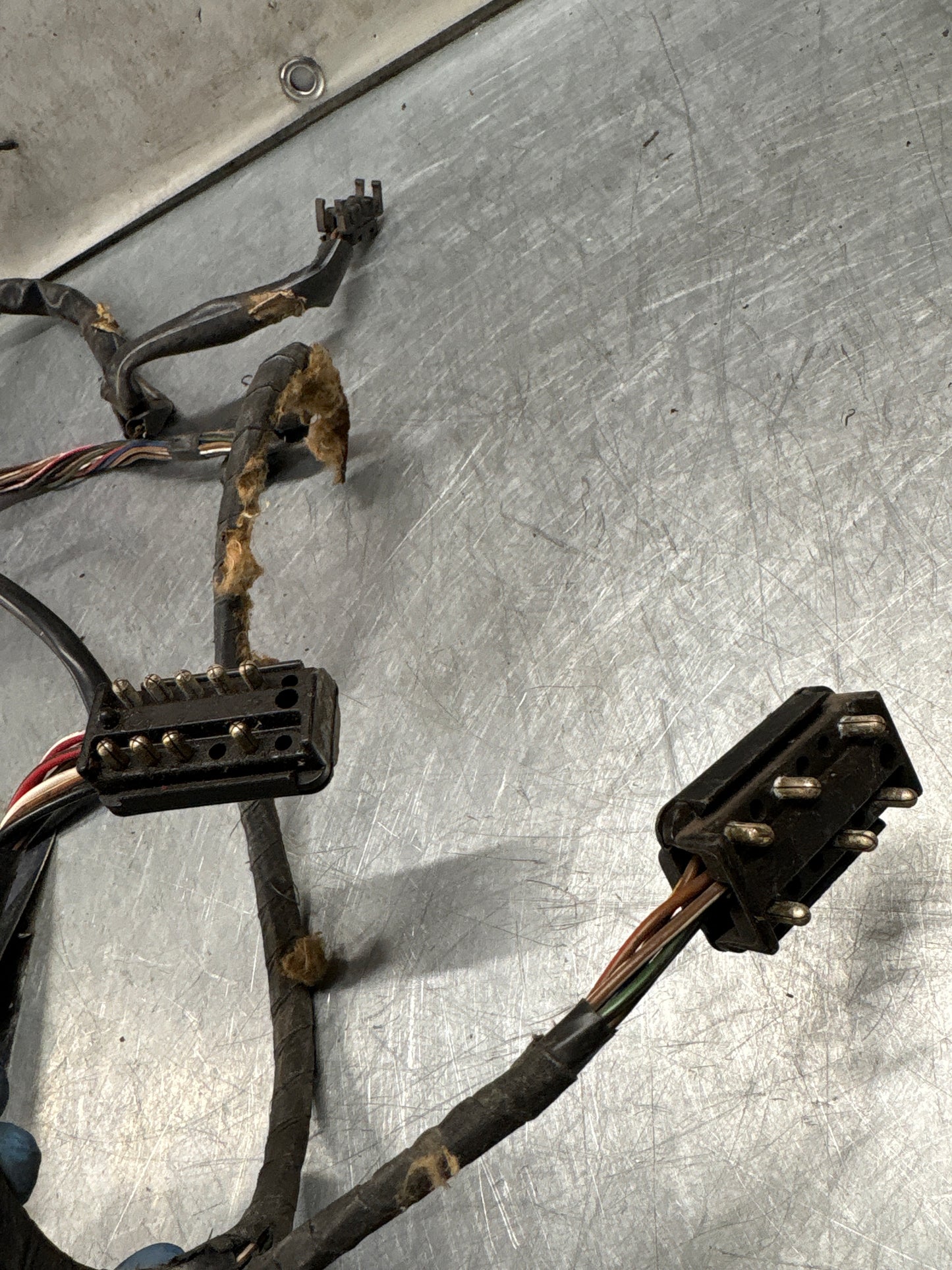 Porsche 944 85.5- door wiring loom/harness, passenger side, mirror cut, used 94461203403