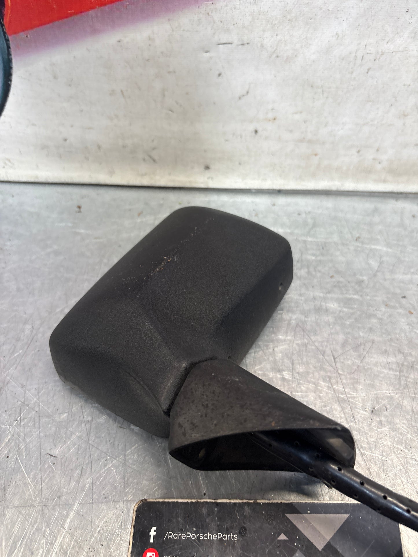 Porsche 924 early left side mirror, used