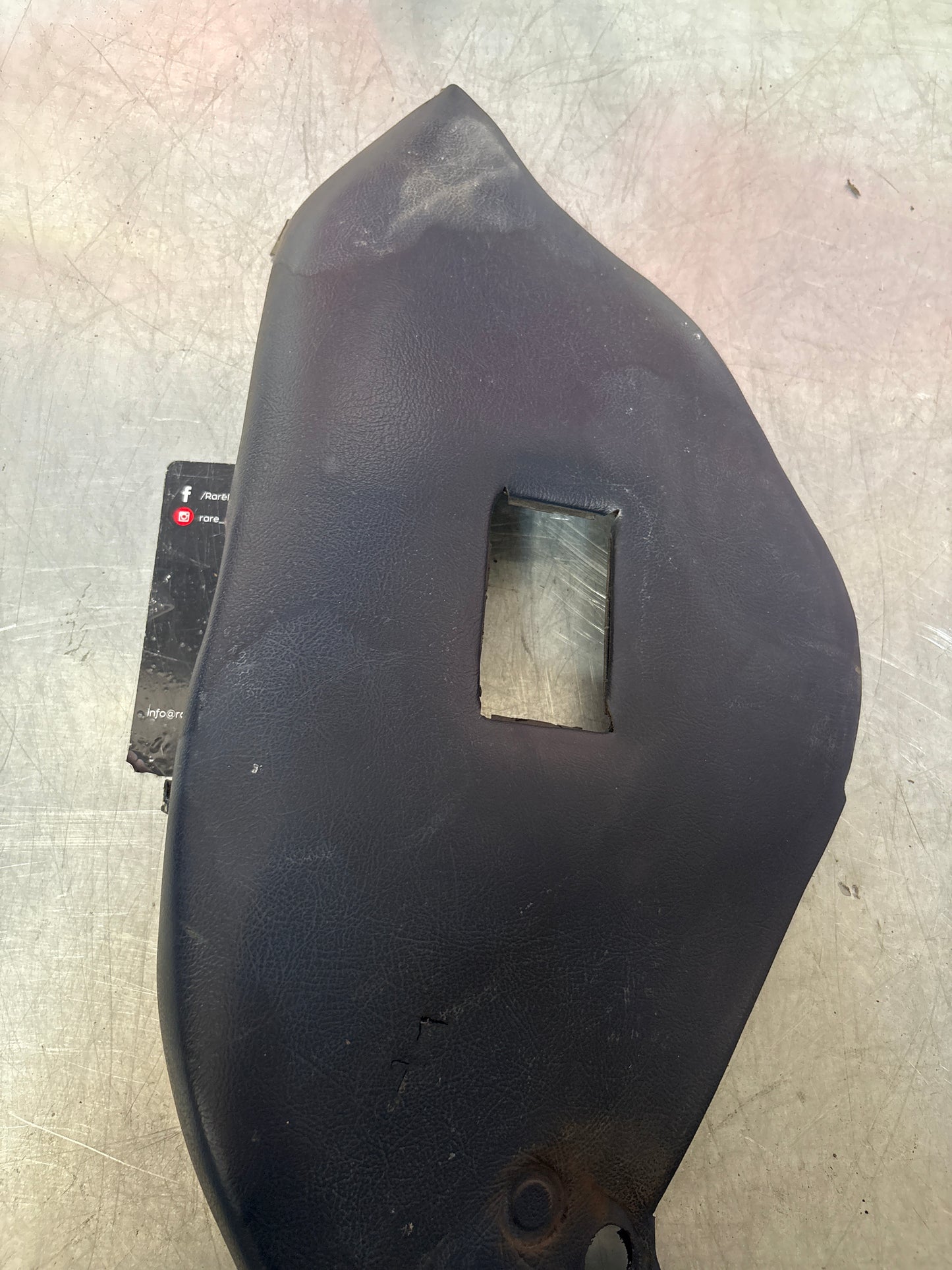 Porsche 928 Rear Seat Side Panel Left, cobalt blue, used 92852204104