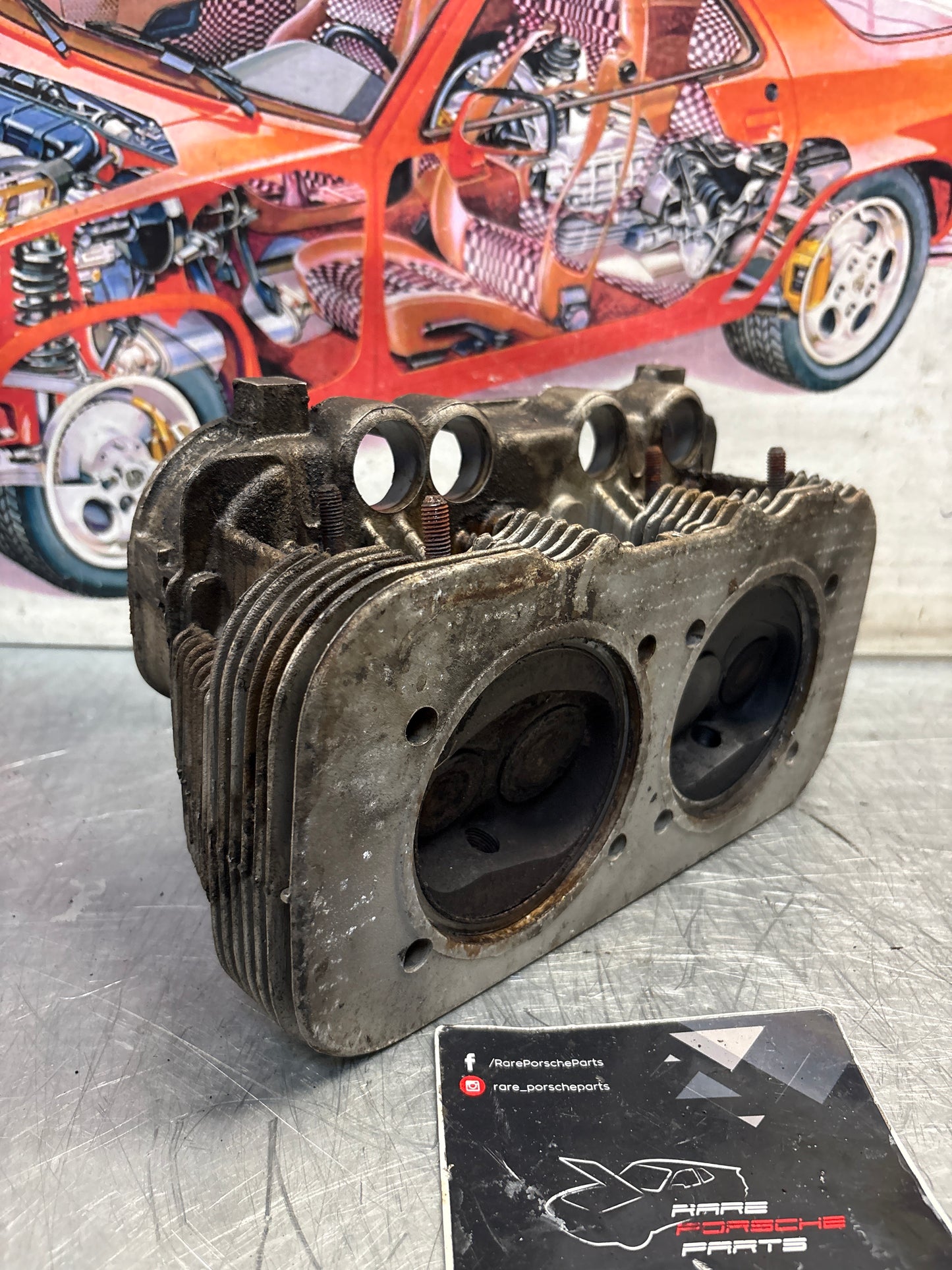 Porsche 914, cylinder head, used 021101371S