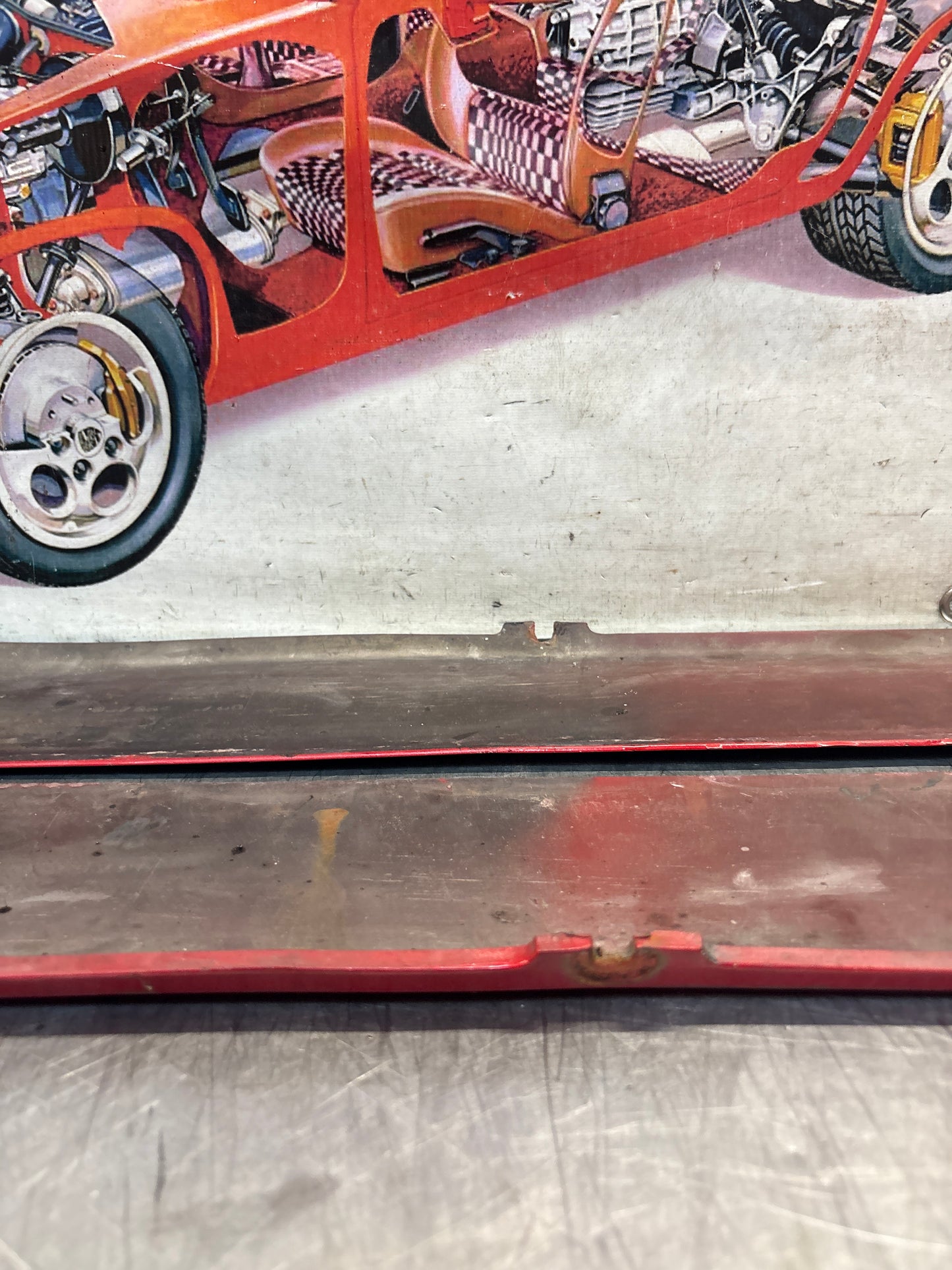 Porsche 924 Carrera GT pair of side skirt trim, used 93755902700 / 93755902800