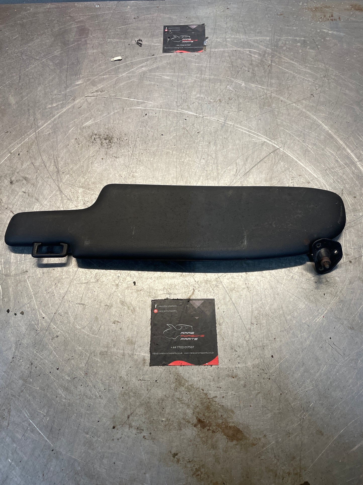 Porsche 928 black sun visor, used left 92873123702