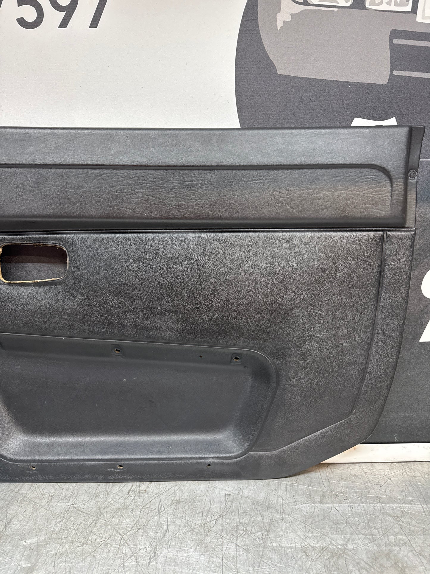 Porsche 924/ 924S/ Early 944  Door cards Pair, Black. Used. 478867011 / 478867012
