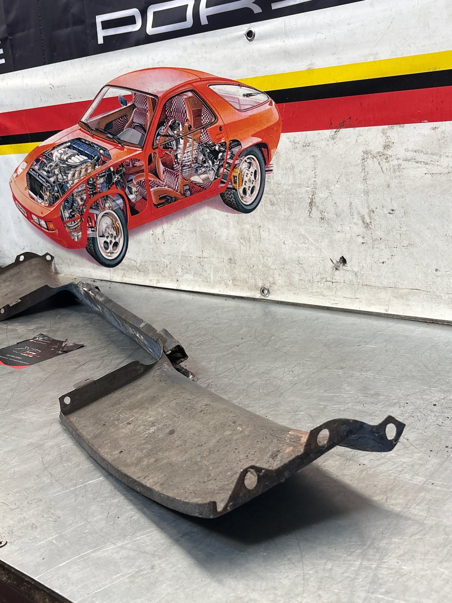 Porsche 924 Lower front valance, used, 94450303501  good condition