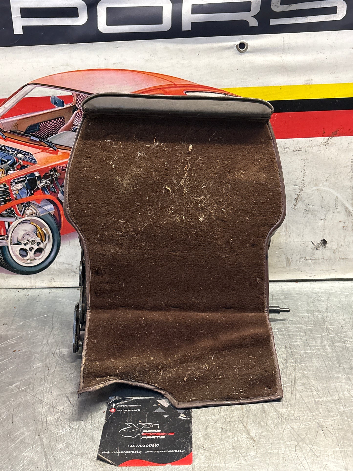 Porsche 928 rear seat backrest, brown, used 92852203752