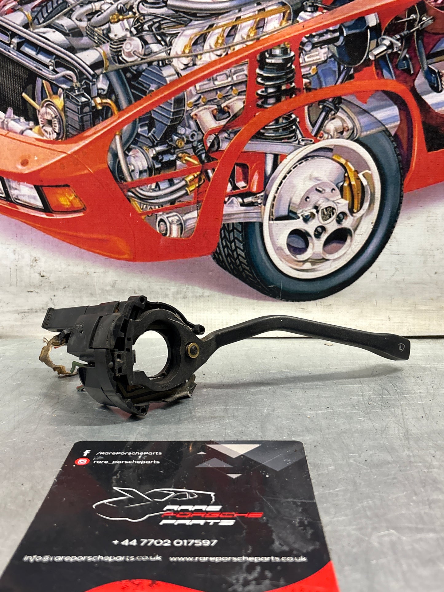 Porsche 944 black Wiper stalk, used 94461310100