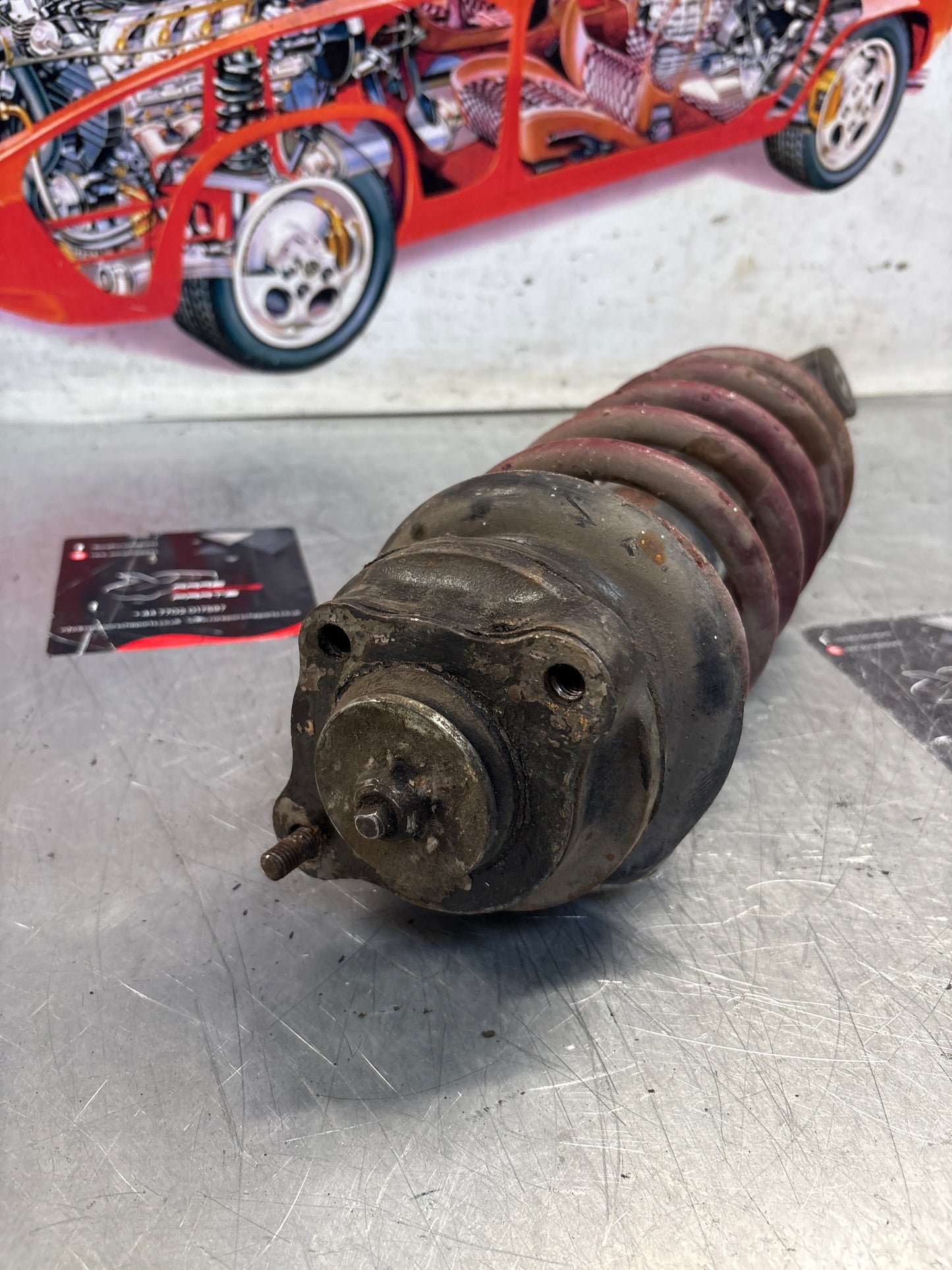 Porsche 928 front shock absorber, used 92834305504