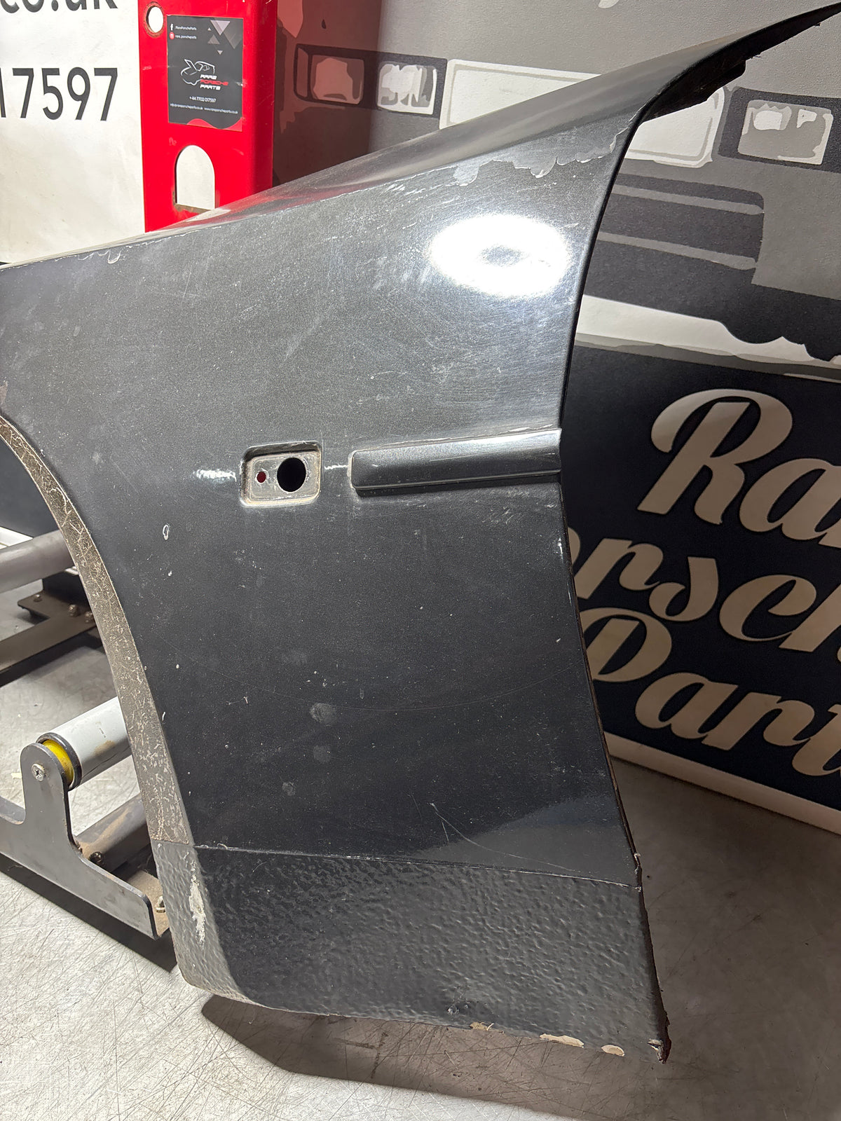 Porsche 944 early, N/S left front wing, used 93150302103 spares or repair