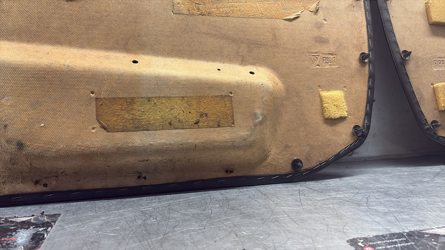 Porsche 924 / 944 Pair of early electric door cards, LHD 477867012 / 477867011