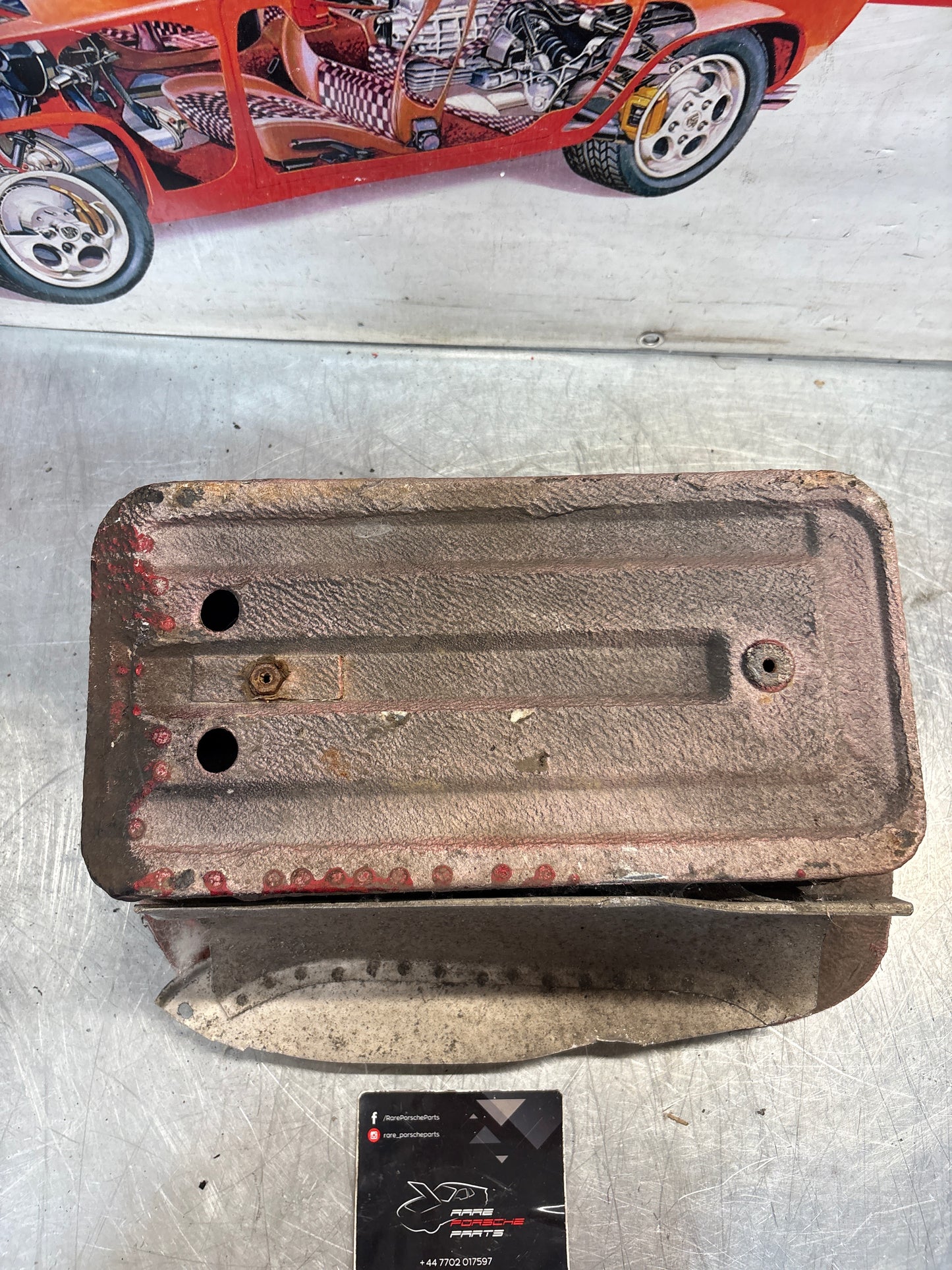 Porsche 928 Battery tray cut, 92850180502 used