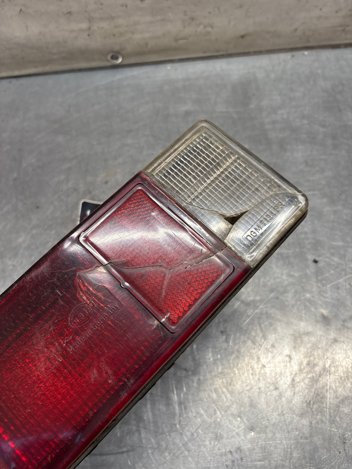 Porsche 914 left rear tail light, for spares or repair 91463140314