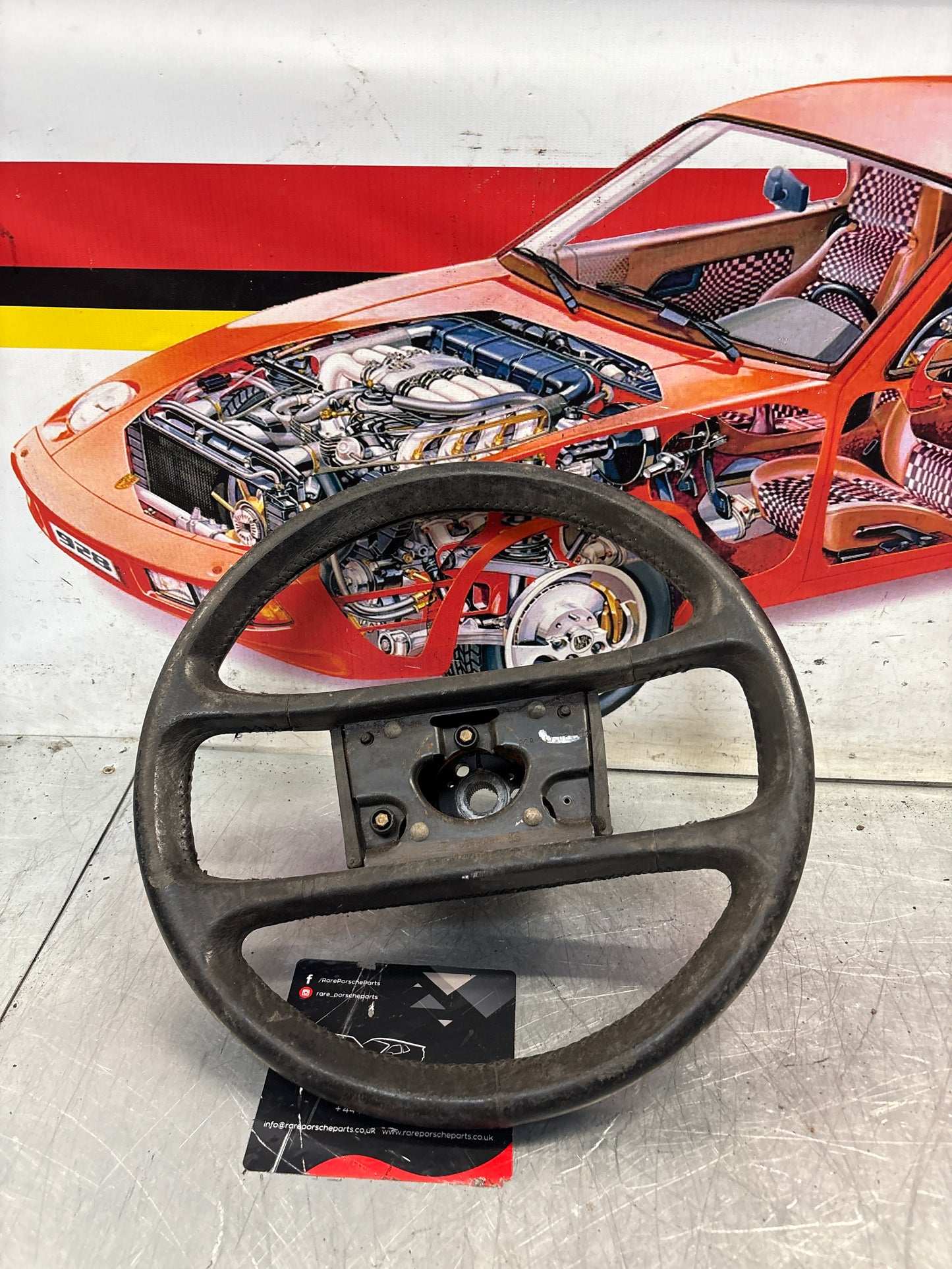 Porsche 928 steering wheel 92834708402, used