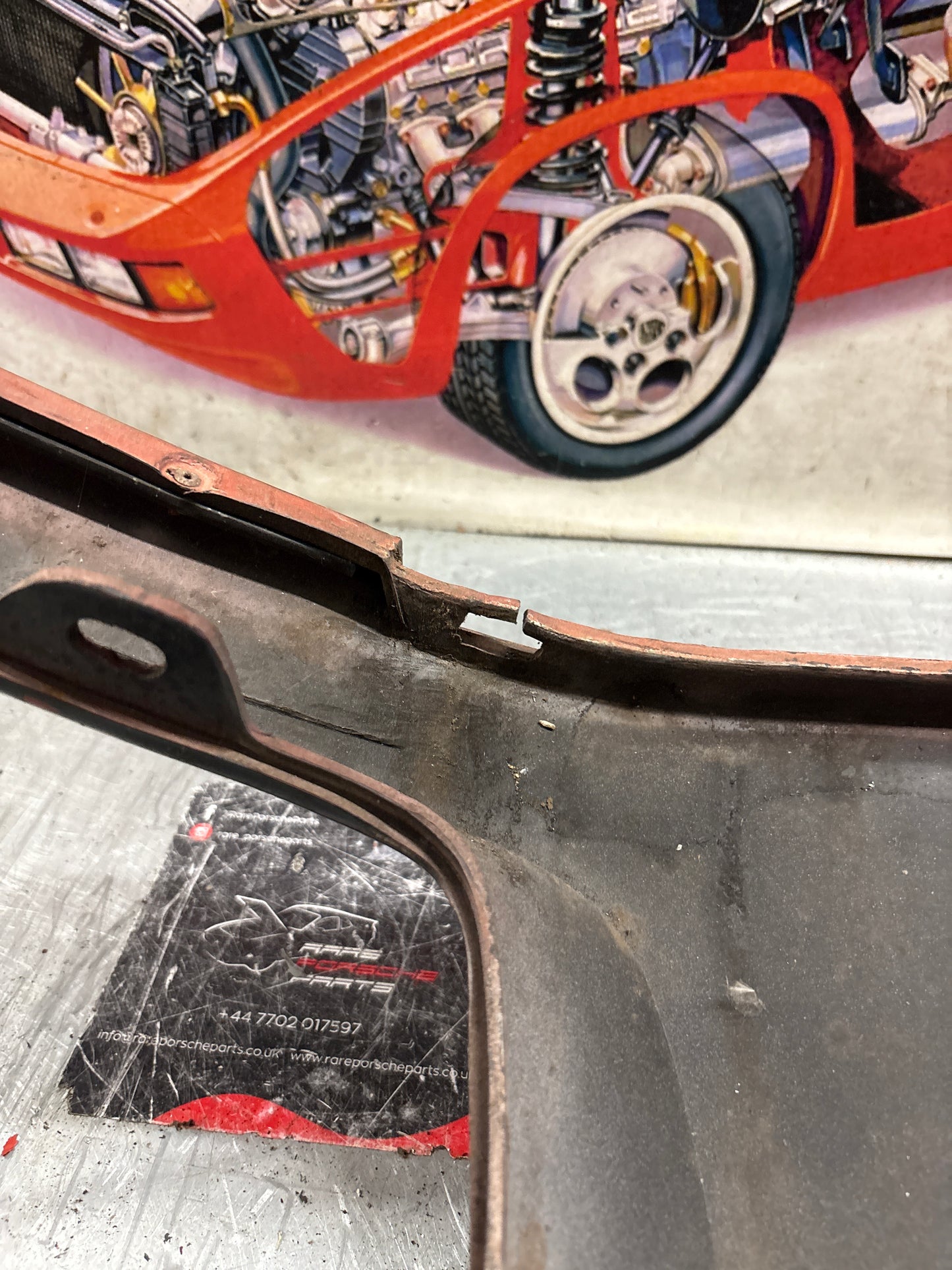 Porsche 928S rear bumper, used 928505023