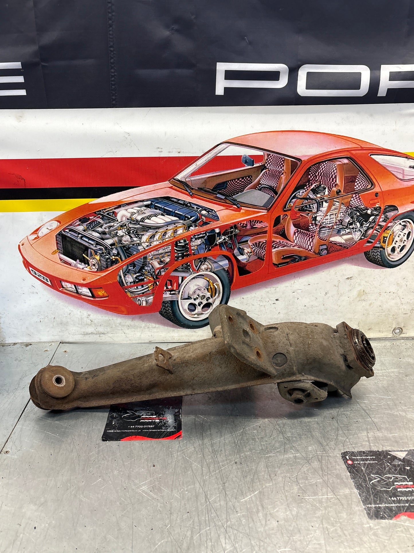 Porsche 924 944  -85.5 Rear right trailing arm,  used 94433102200