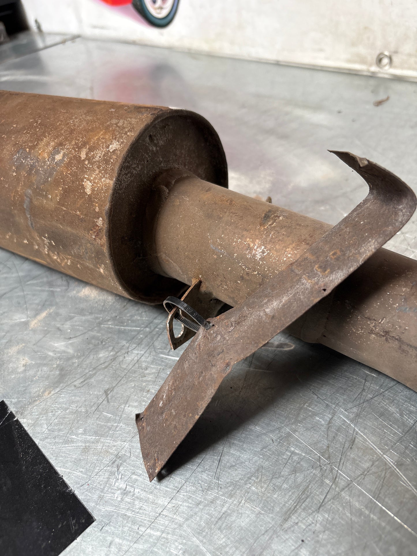 Porsche 924 Turbo Down Pipe, middle section, used 93111105102