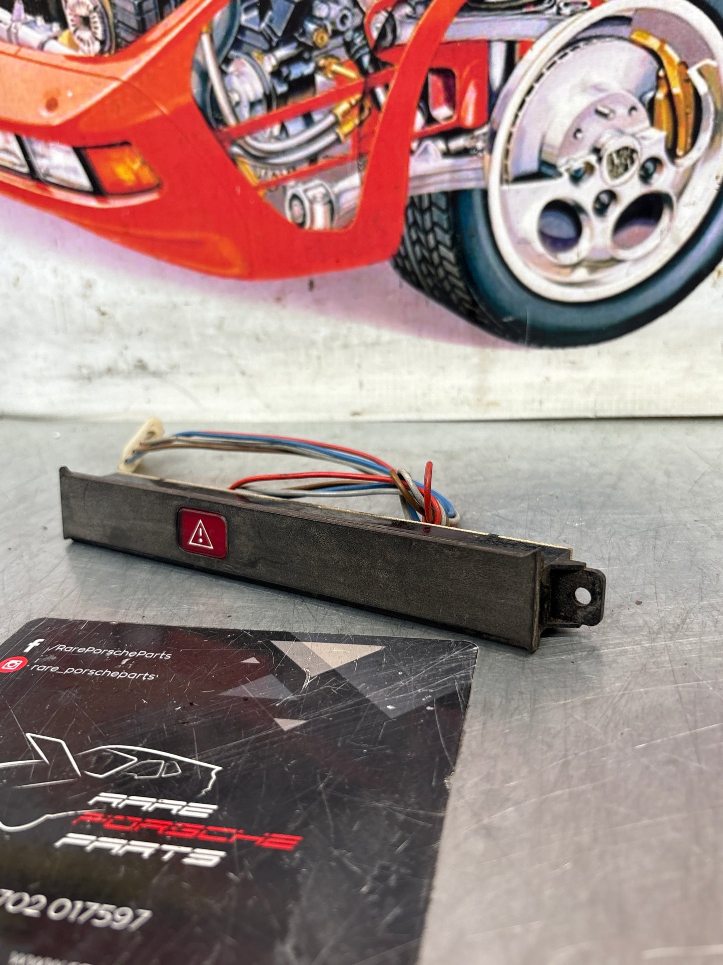 Porsche 928 front center dash panel, used 92864160900