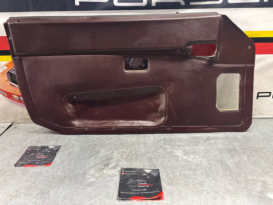Porsche 944 left burgundy  door card for late cars from 85.5 944555017