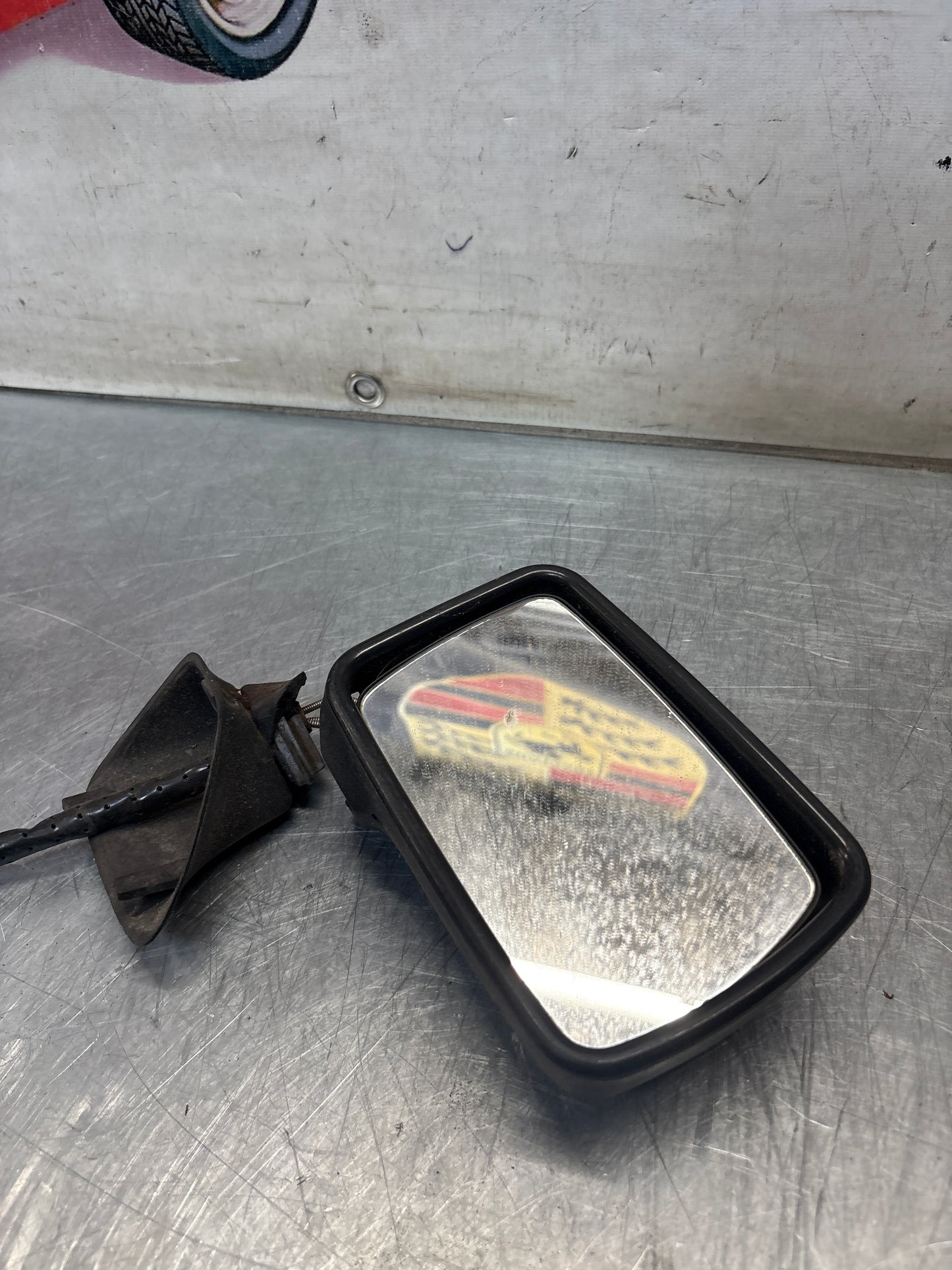 Porsche 924 early right side mirror, for spares or repair