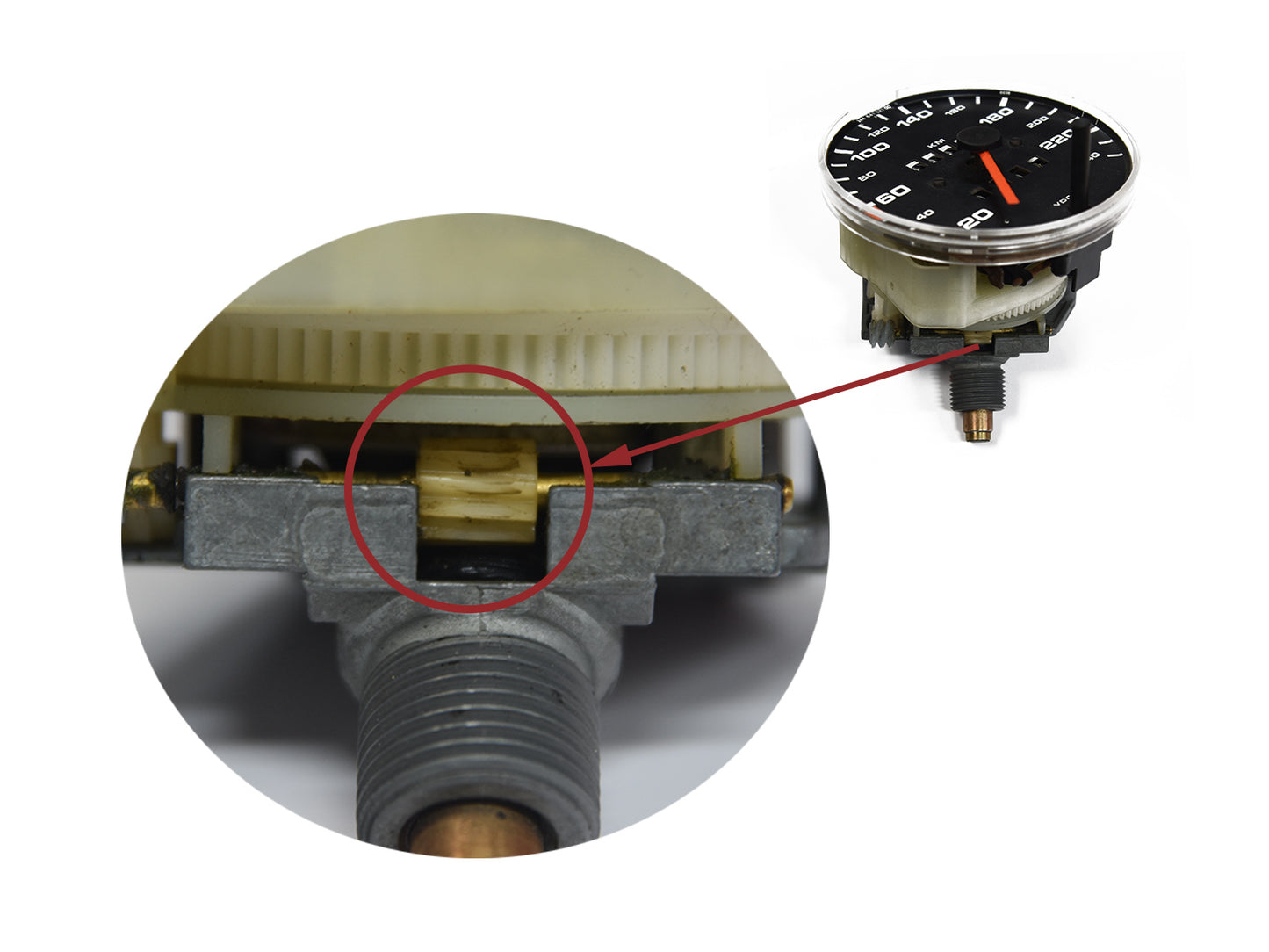 MW10-Zahnrad für die Tachoreparatur des Porsche 924 944 -'85